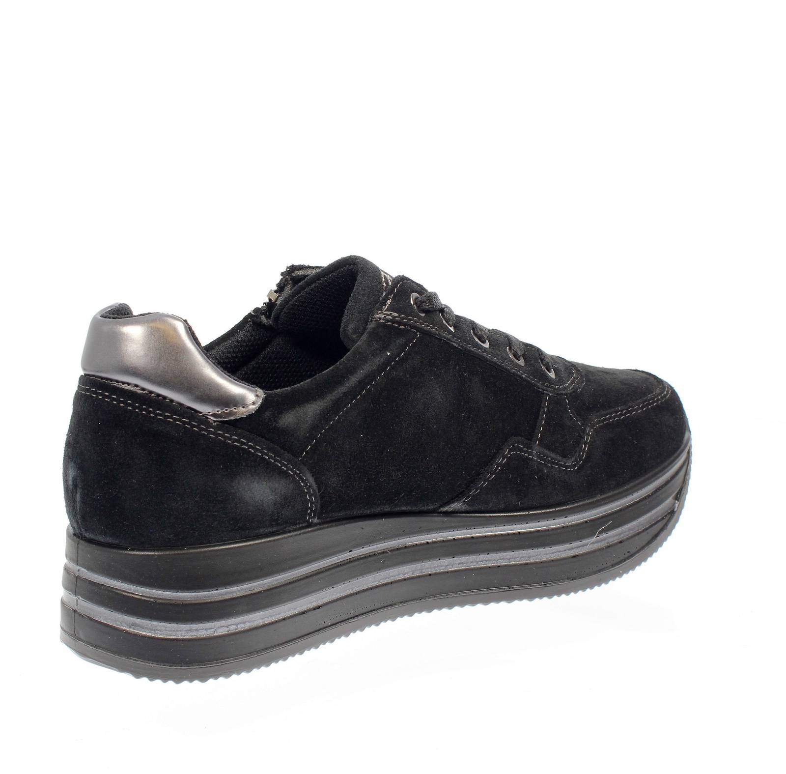 IGI &amp; CO Kay - Sneakers in Pelle Platform Donna nero Foto 4