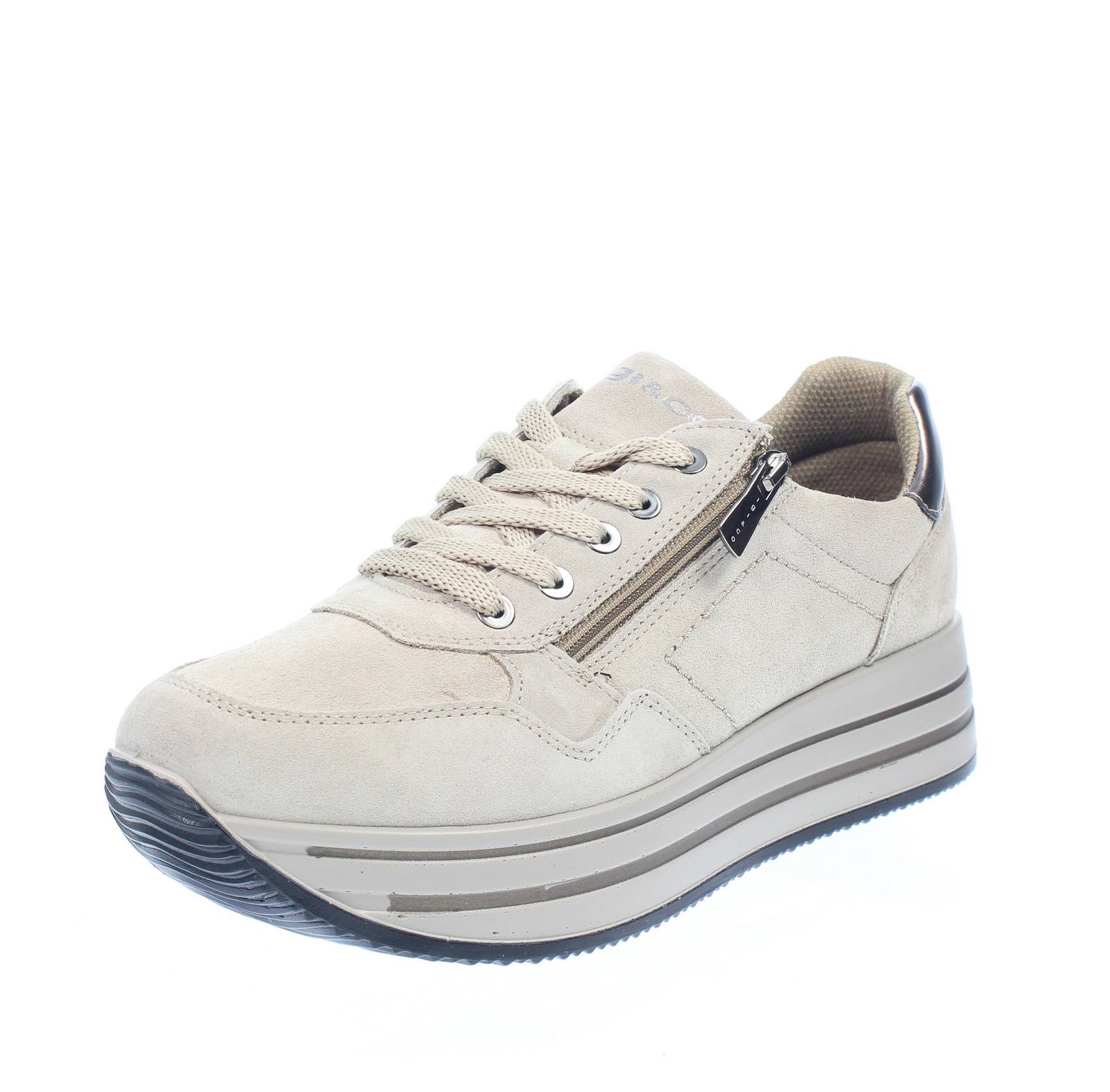 Igi & Co Kay - Кроссовки на платформе Pelle бежевого цвета - Повседневные кроссовки Donna Scarpe