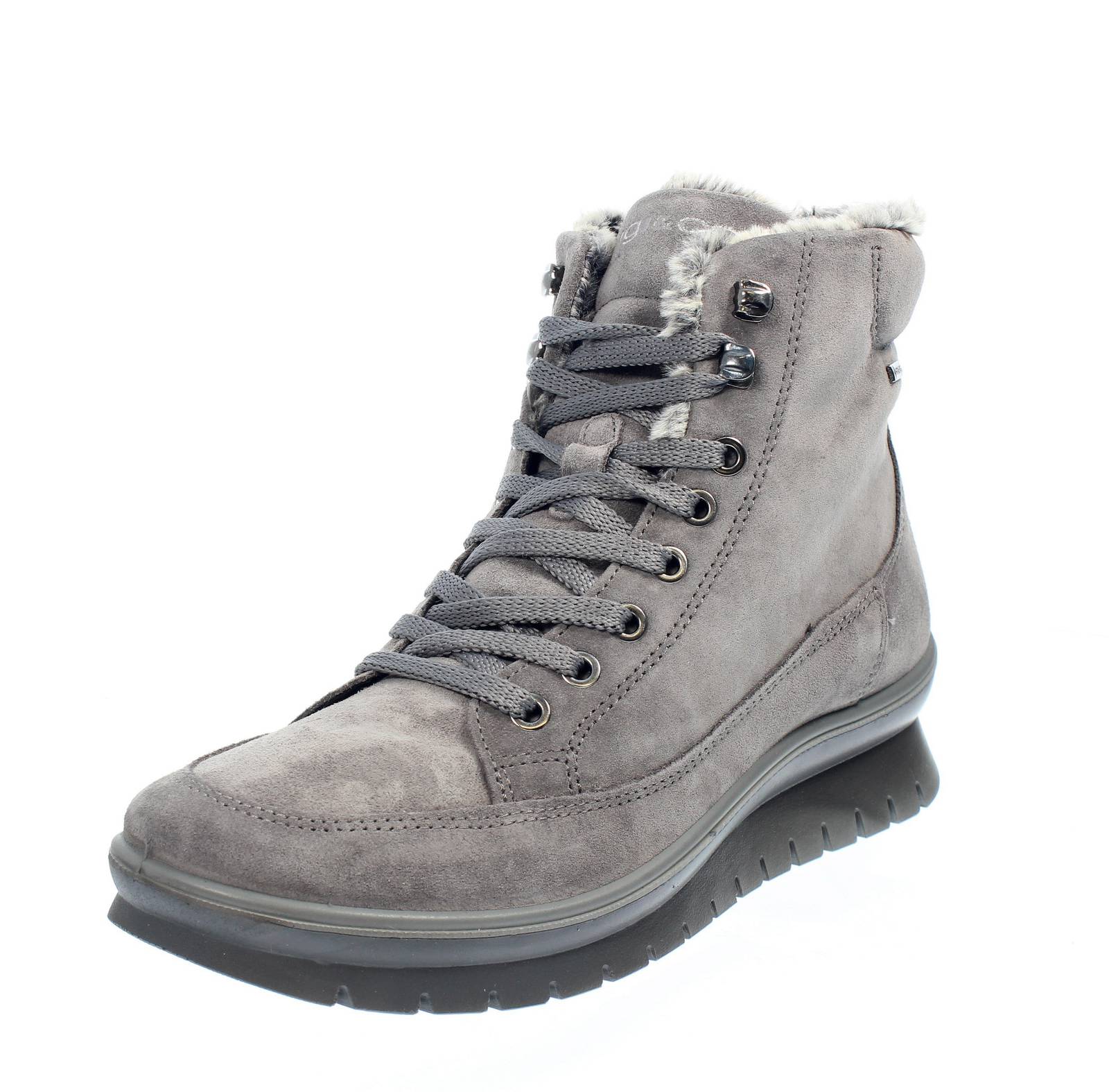 Igi & Co Kia Gtx - Стрингаты Stivaletti из замши и ткани Goretex Grigio - Донна Скарпе