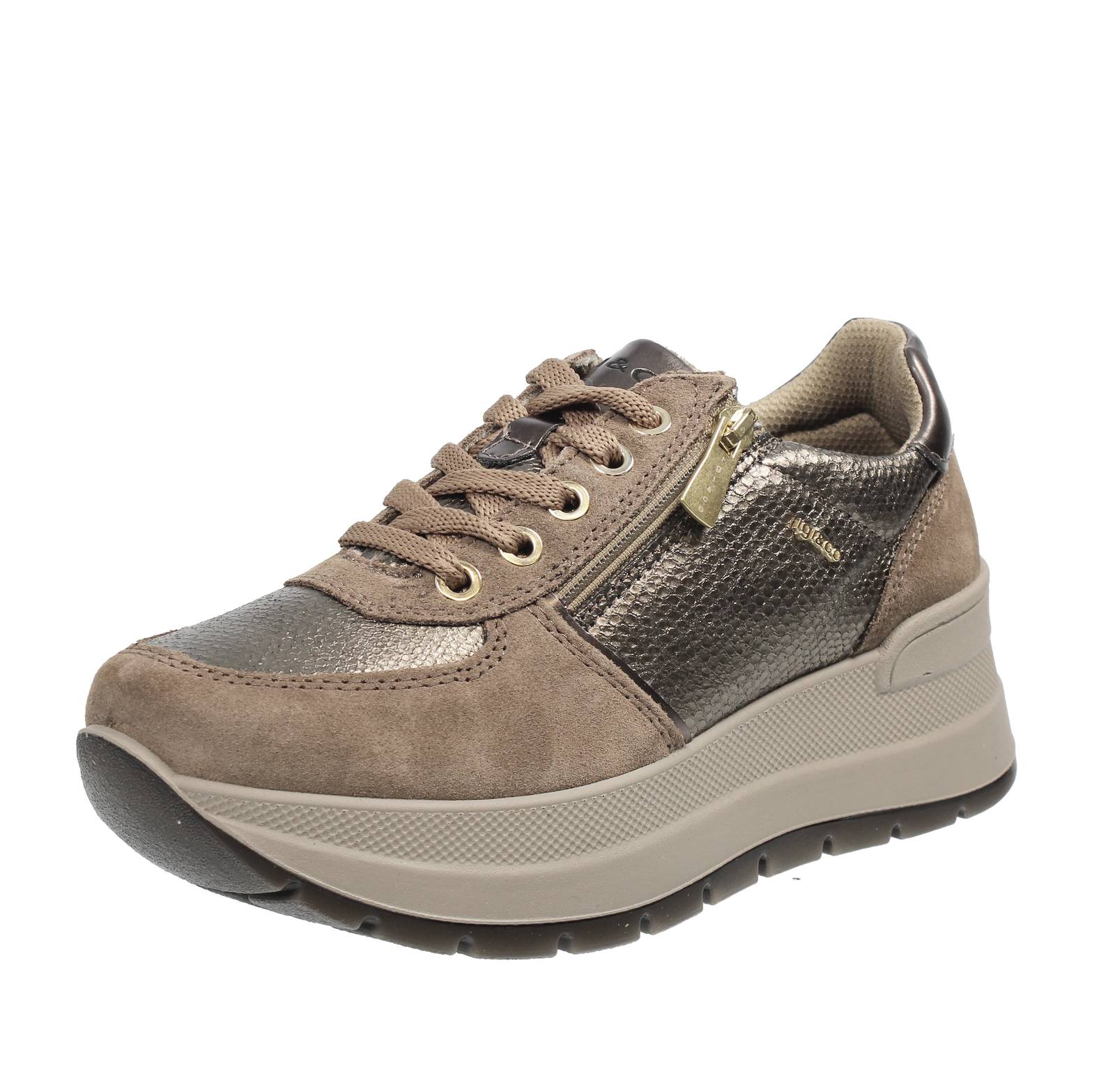 IGI & CO Kola - Sneakers aus Leder und Wildleder Damen beige
