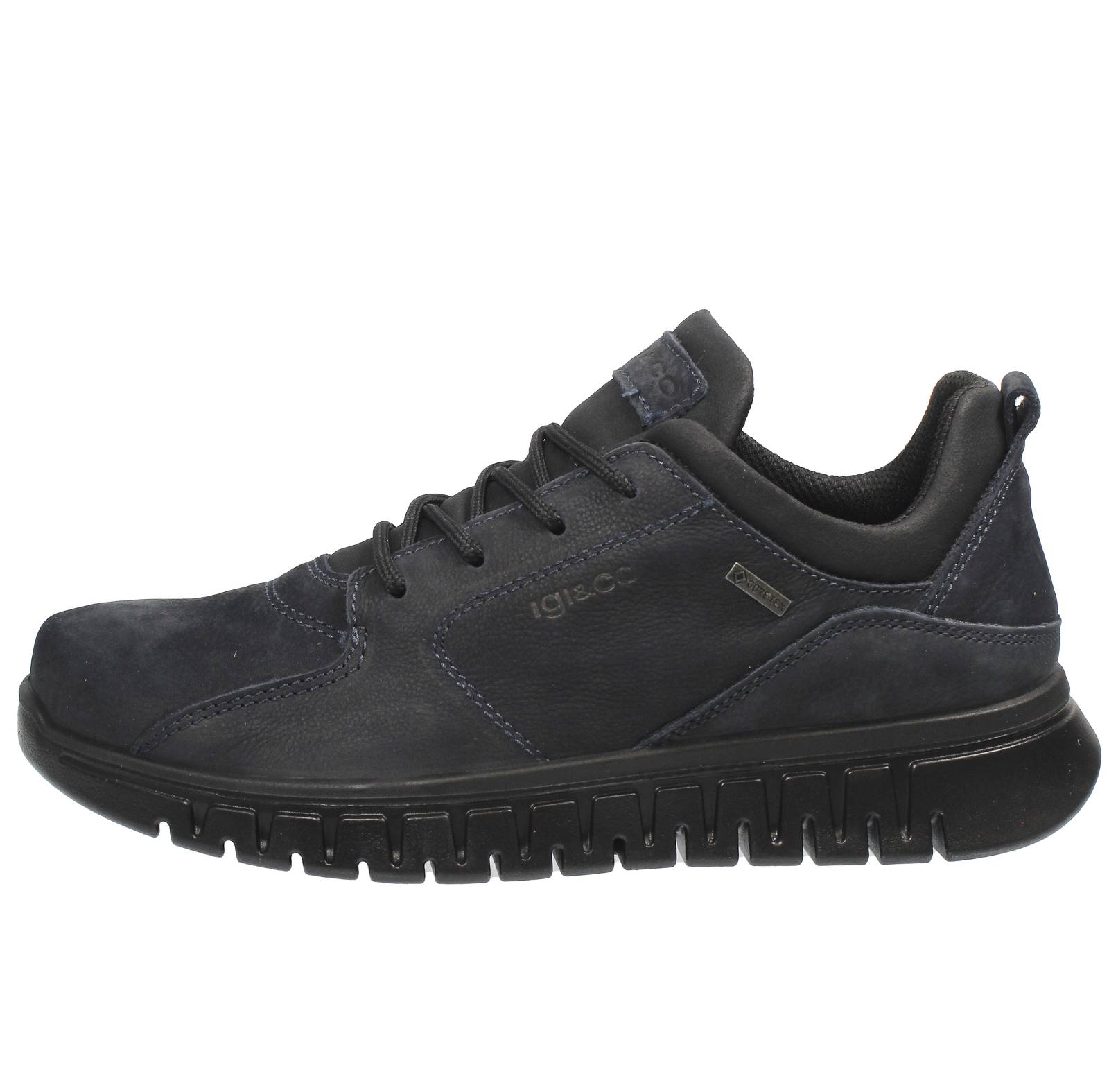 IGI &amp; CO Edo - Leather and GoreTex Sneakers Man blue Photo 3