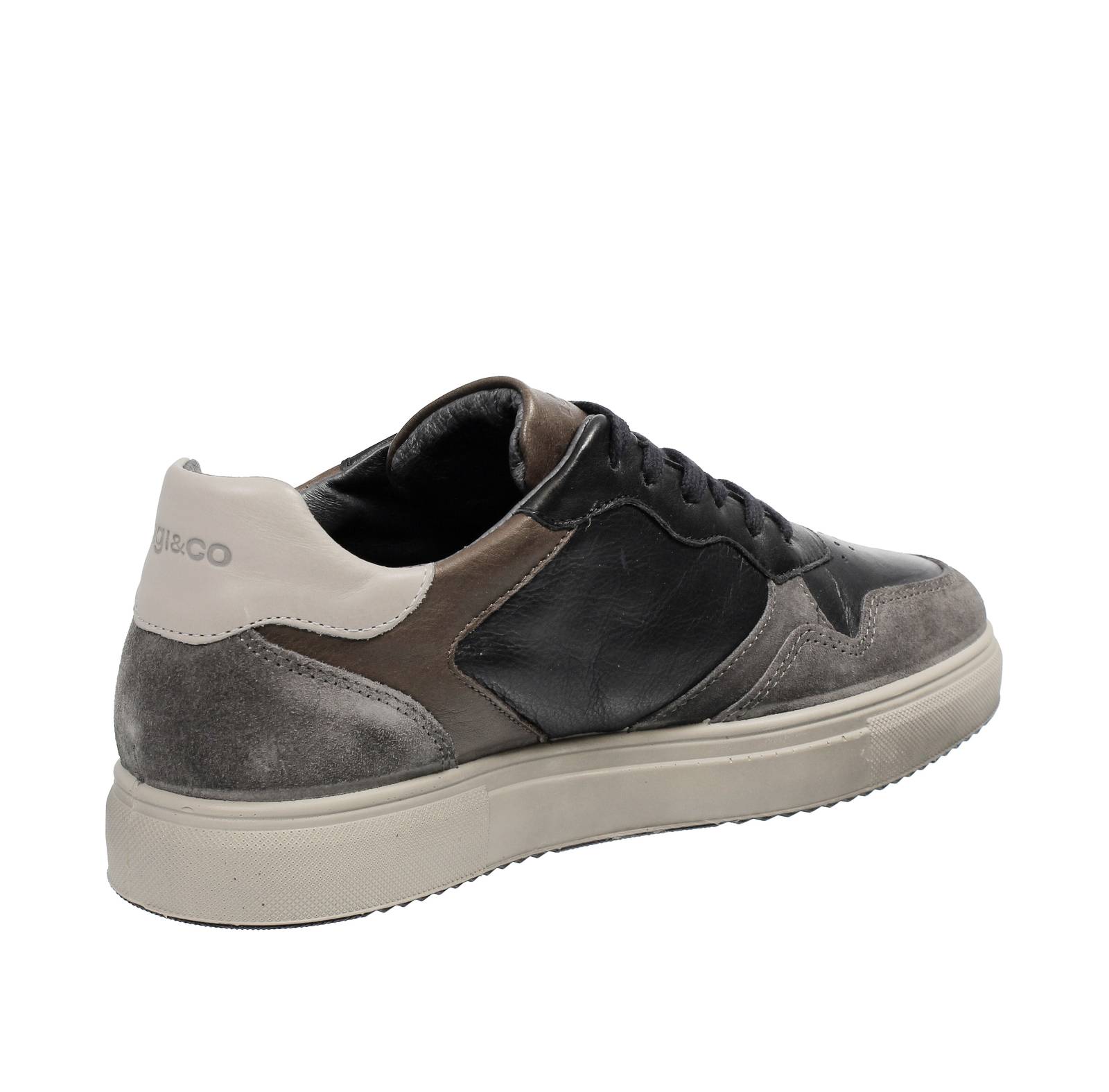 IGI &amp; CO Sacha - Low Leather Sneakers Man blue Photo 4