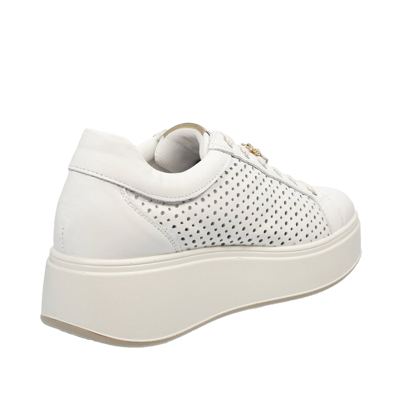 IGI &amp; CO Ally - Sneakers platform in Pelle Donna bianco Foto 4