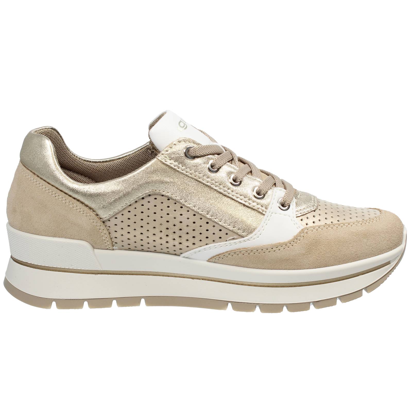 IGI &amp; CO Anna - Sneakers in Pelle Donna beige Foto 2