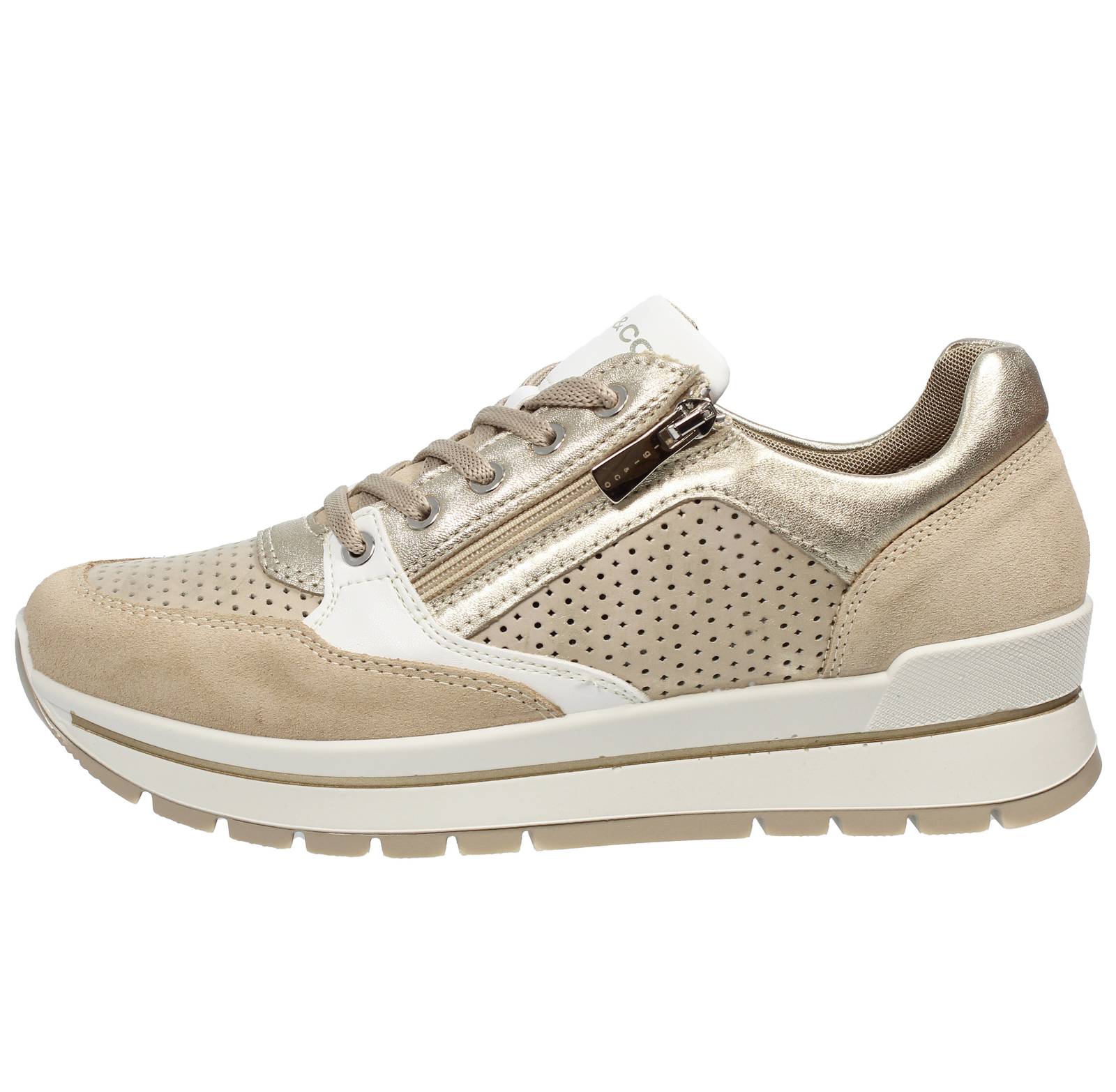 IGI &amp; CO Anna - Sneakers in Pelle Donna beige Foto 3