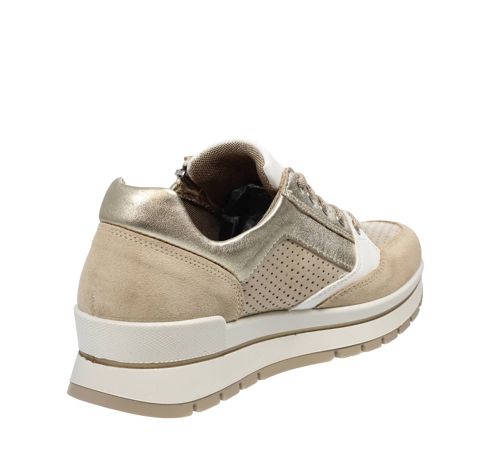 IGI &amp; CO Anna - Sneakers in Pelle Donna beige Foto 4