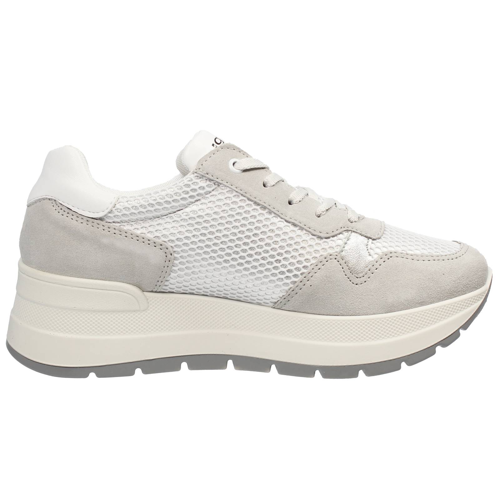 IGI &amp; CO Kola - Sneakers platform in Suede e tessuto Donna grigio Foto 2