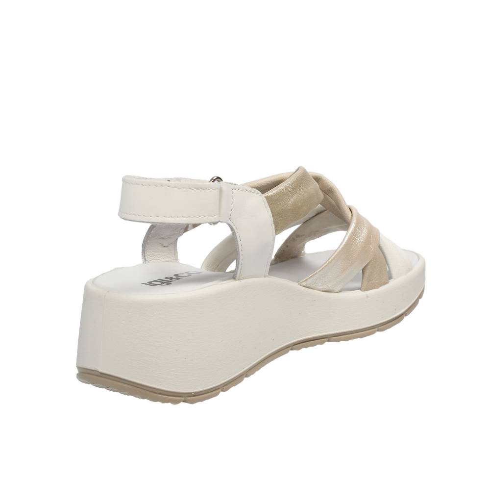 Sandali Igi&co Sandali Con Zeppa IGI&CO D.clea - Pelle Donna Beige-champagne Sandali Igi&co Donna