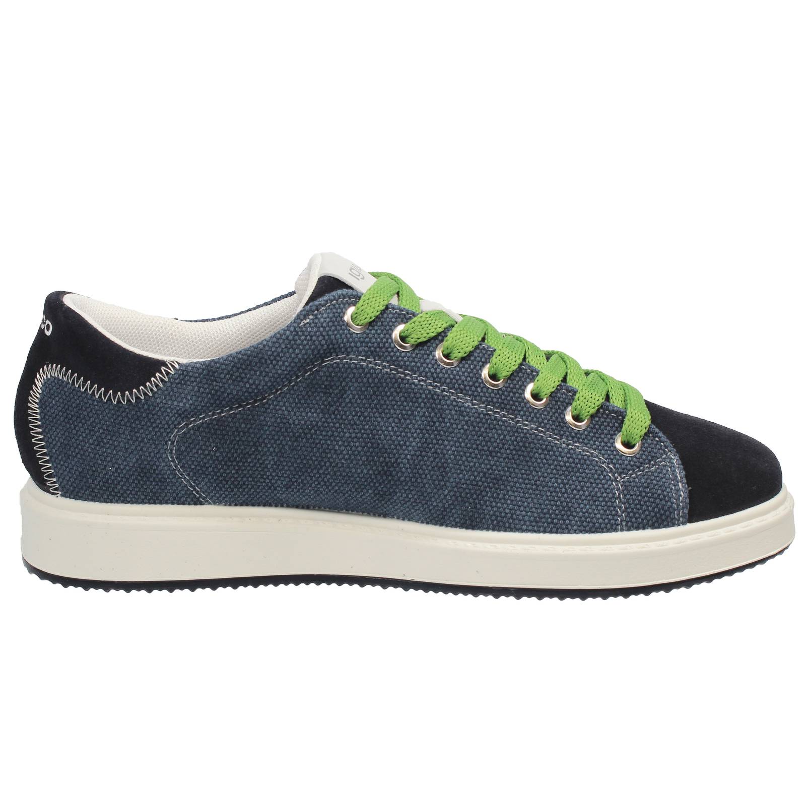 IGI &amp; CO Santiago - Fabric and Suede Sneakers Man blue Photo 2
