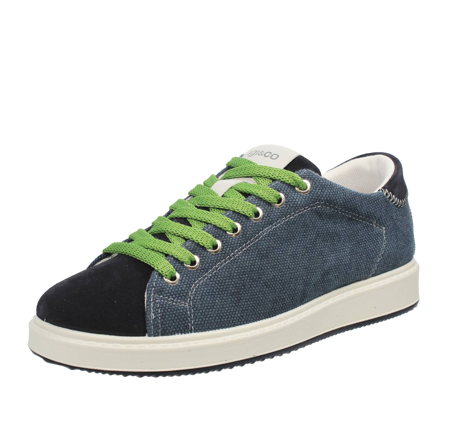 Igi - Co Santiago - Sneakers In Tessuto E Suede Blu - Uomo Scarpe Sneakers 15990₽