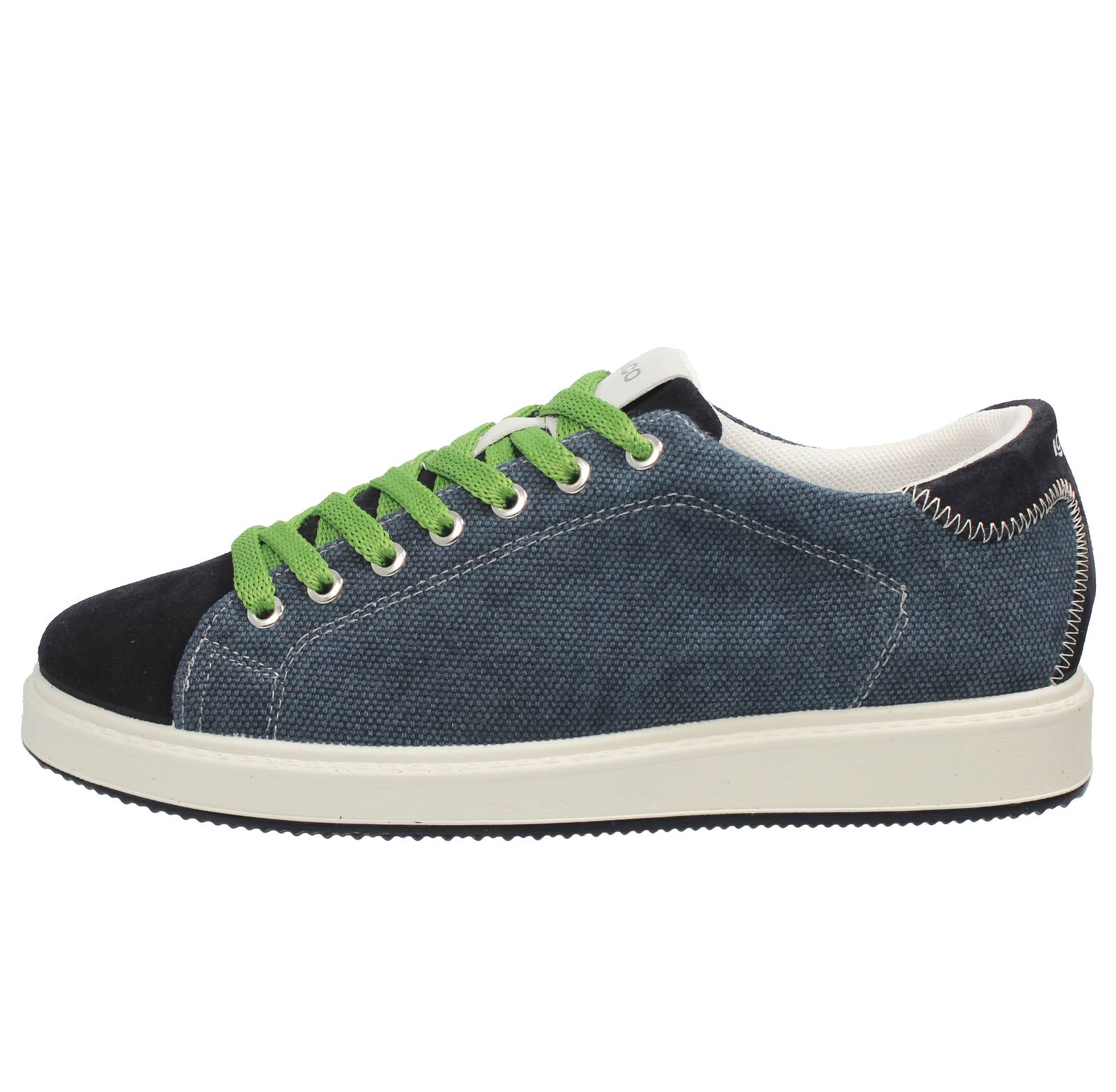 IGI &amp; CO Santiago - Fabric and Suede Sneakers Man blue Photo 3