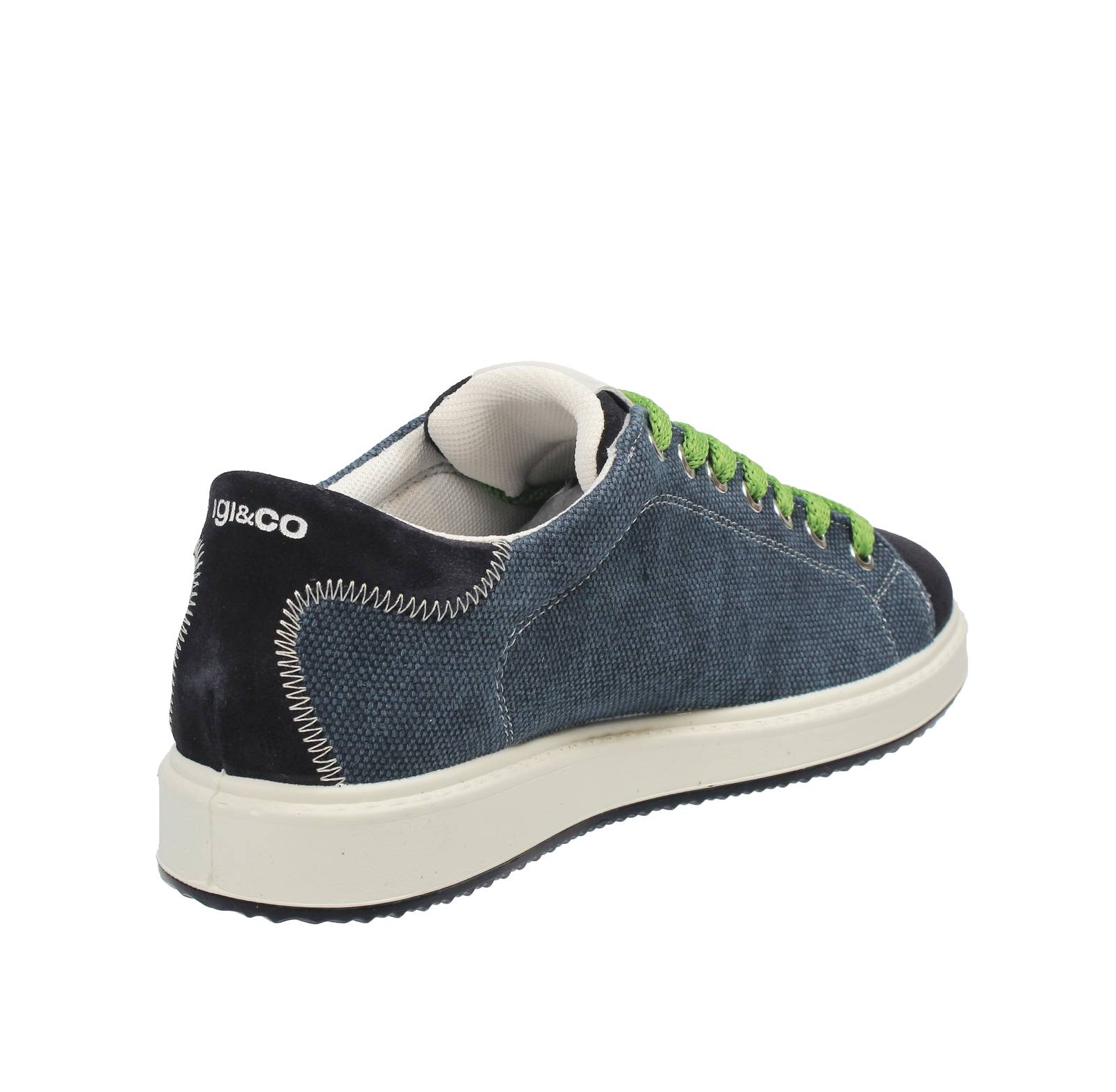 IGI &amp; CO Santiago - Fabric and Suede Sneakers Man blue Photo 4