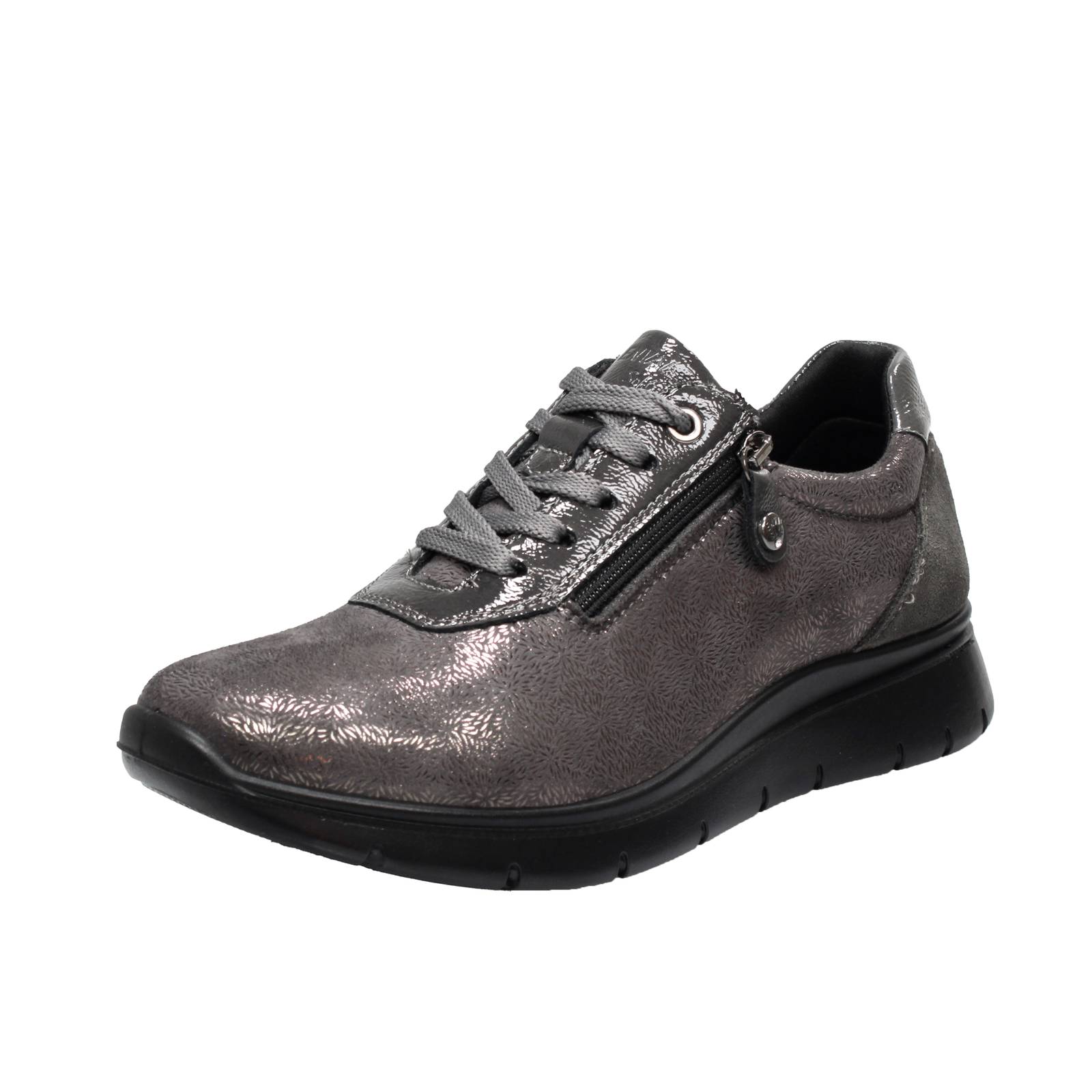 Enval Soft Katia - Leder Sneaker mit Reiverschluss grau - Damen Schuhe Sneaker 15490₽