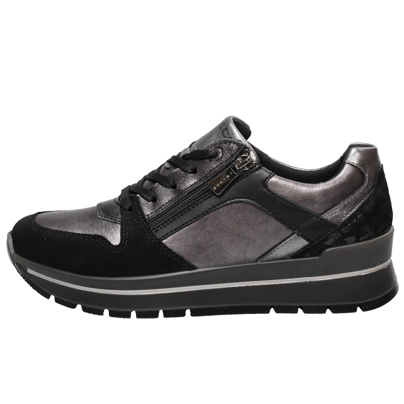 IGI &amp; CO Anika - Sneakers in Pelle con cerniera Donna nero Foto 3