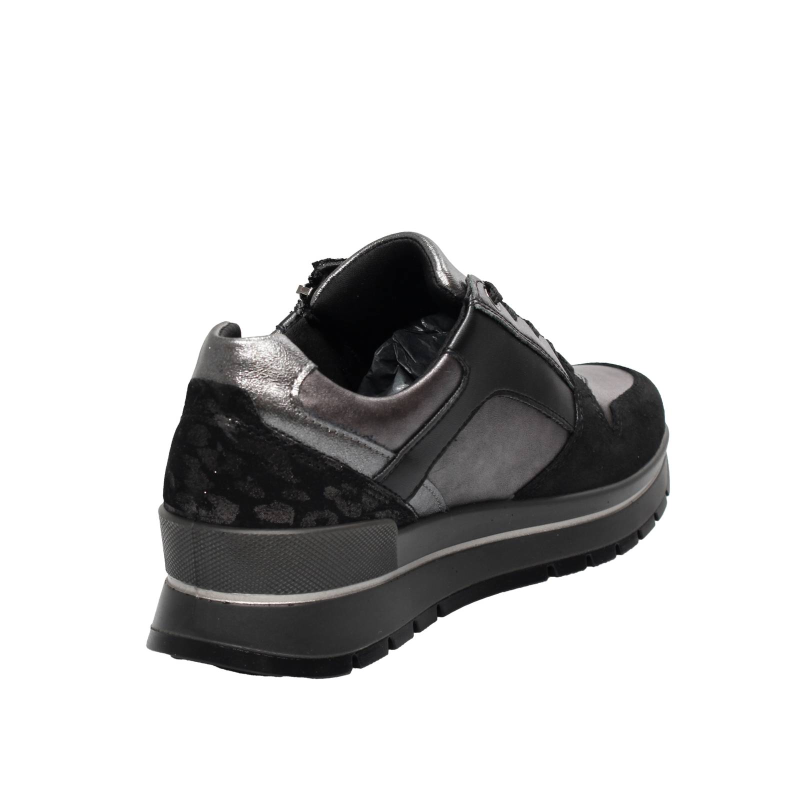 IGI &amp; CO Anika - Sneakers in Pelle con cerniera Donna nero Foto 4
