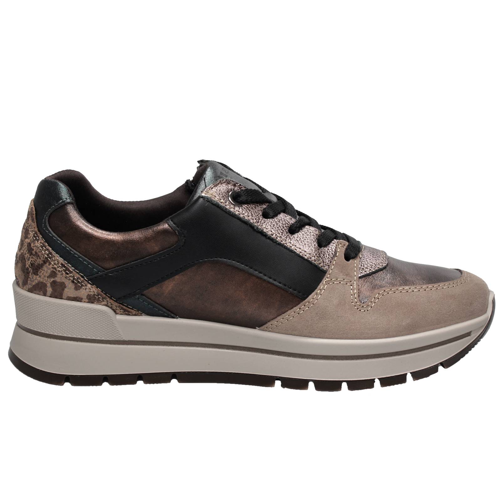 IGI &amp; CO Anika - Sneakers in Pelle con cerniera Donna bronzo Foto 2