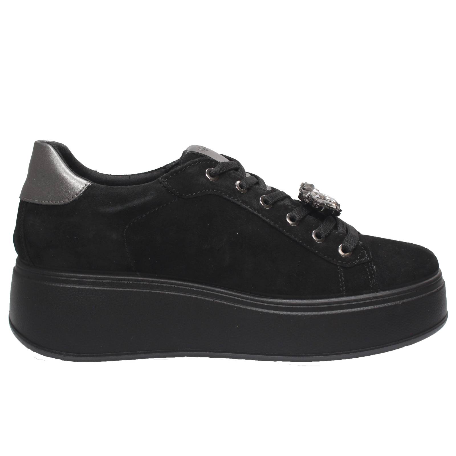 IGI &amp; CO Ally - Sneakers platform in Suede Donna nero Foto 2
