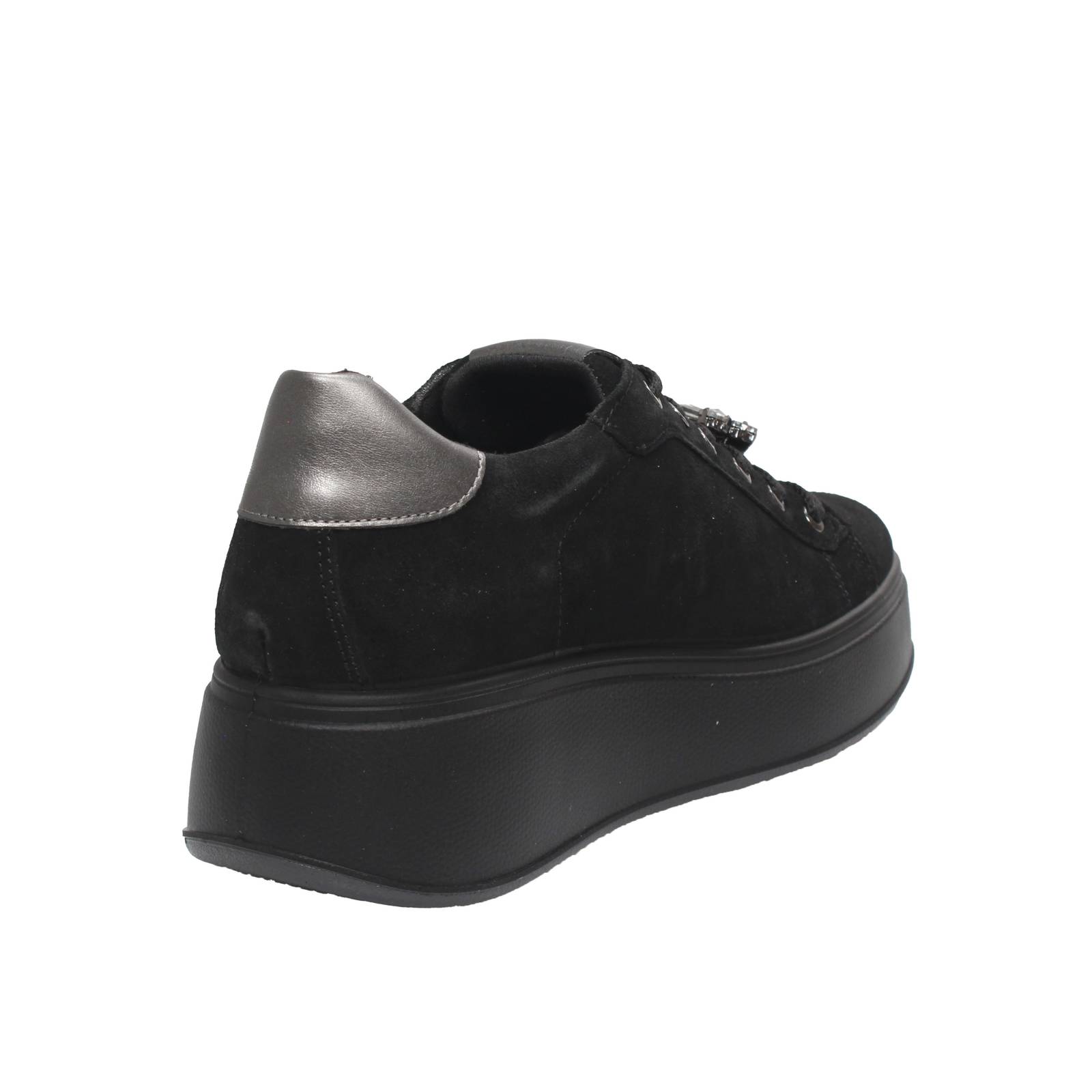 IGI &amp; CO Ally - Sneakers platform in Suede Donna nero Foto 4