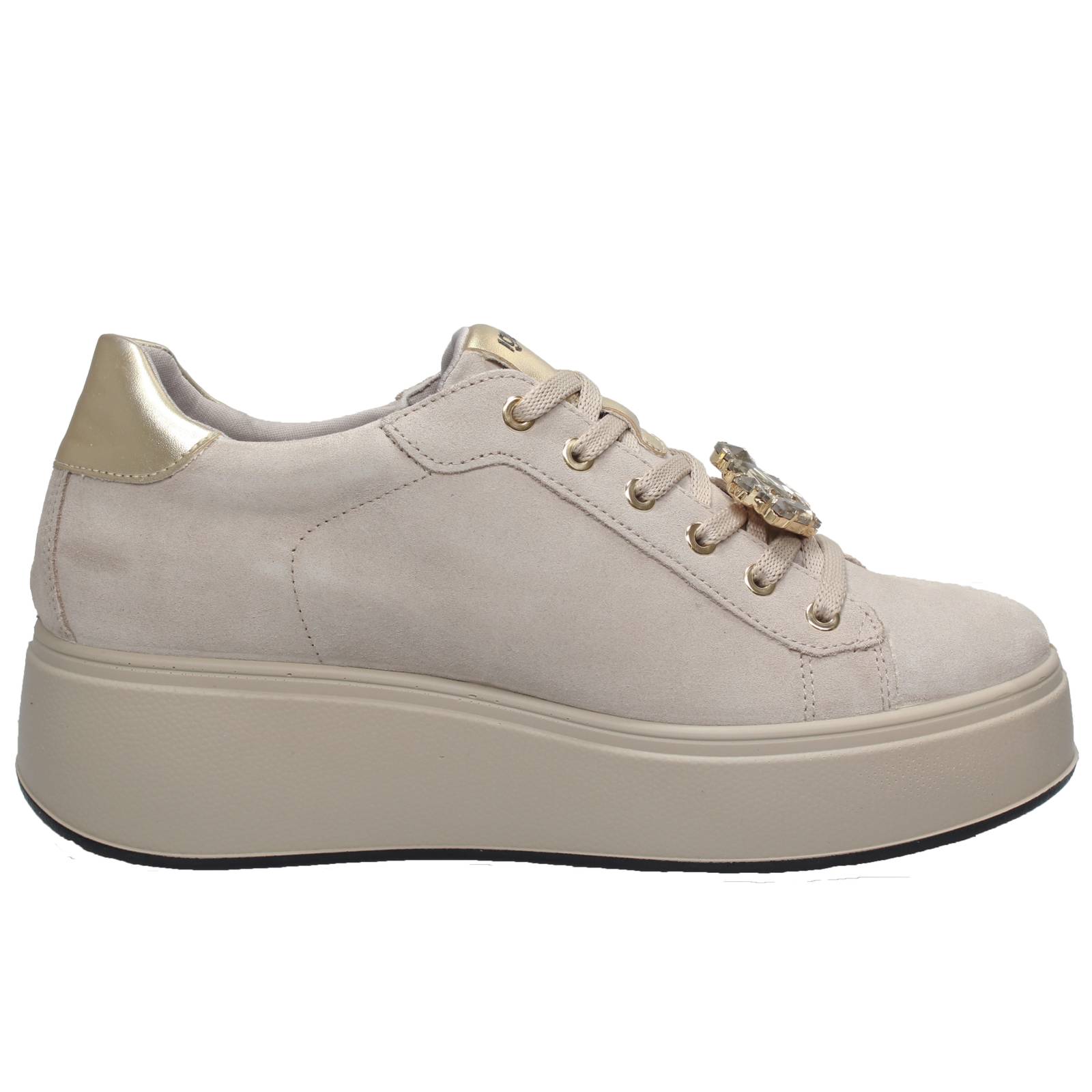 IGI &amp; CO Ally - Sneakers platform in Suede Donna sabbia Foto 2