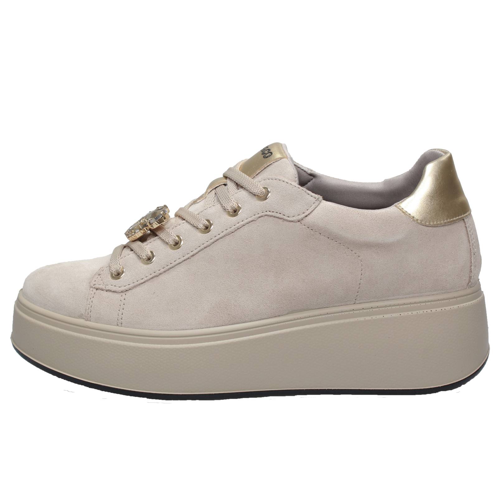 IGI &amp; CO Ally - Sneakers platform in Suede Donna sabbia Foto 3