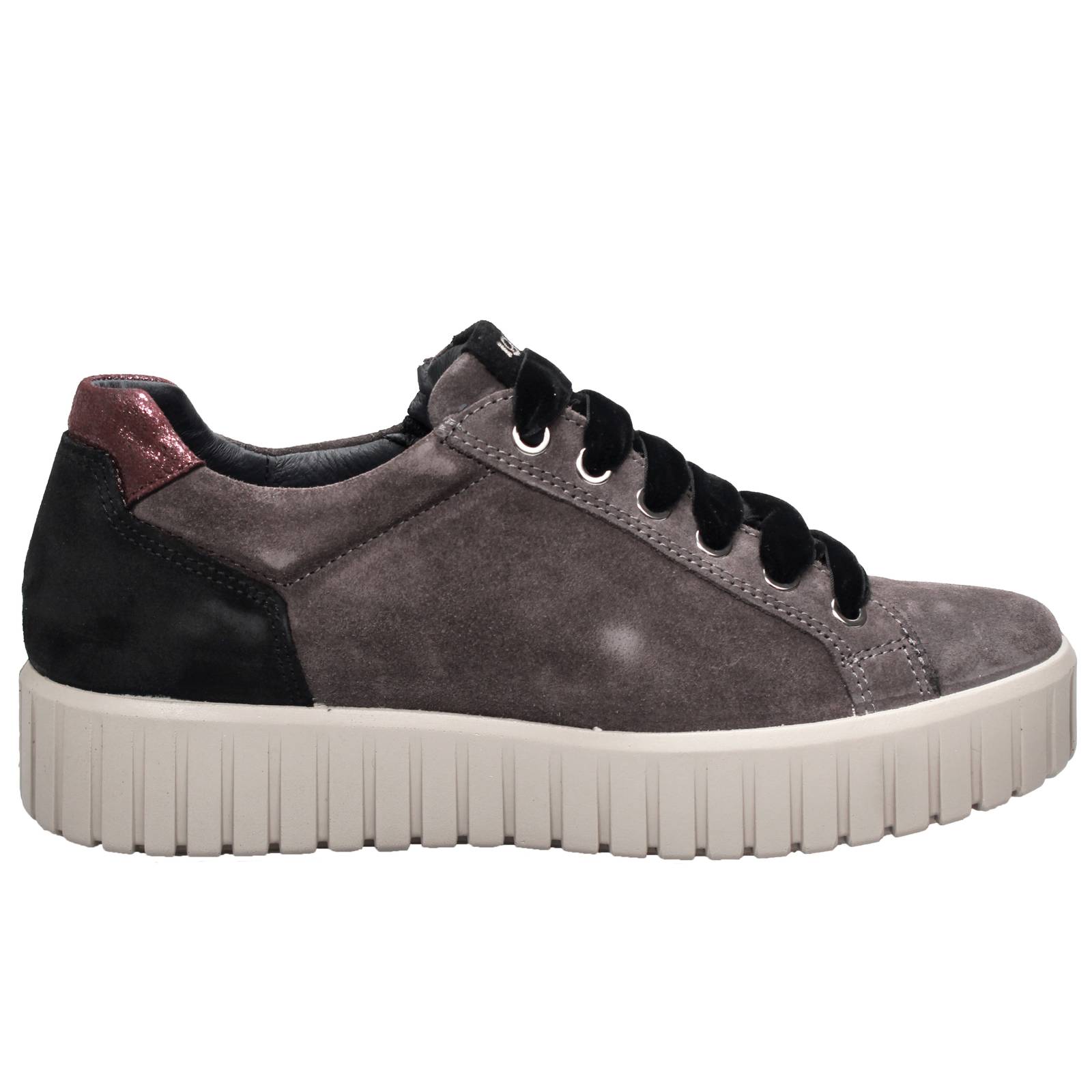 IGI &amp; CO Ares - Sneakers platform in Suede Donna grigio Foto 2