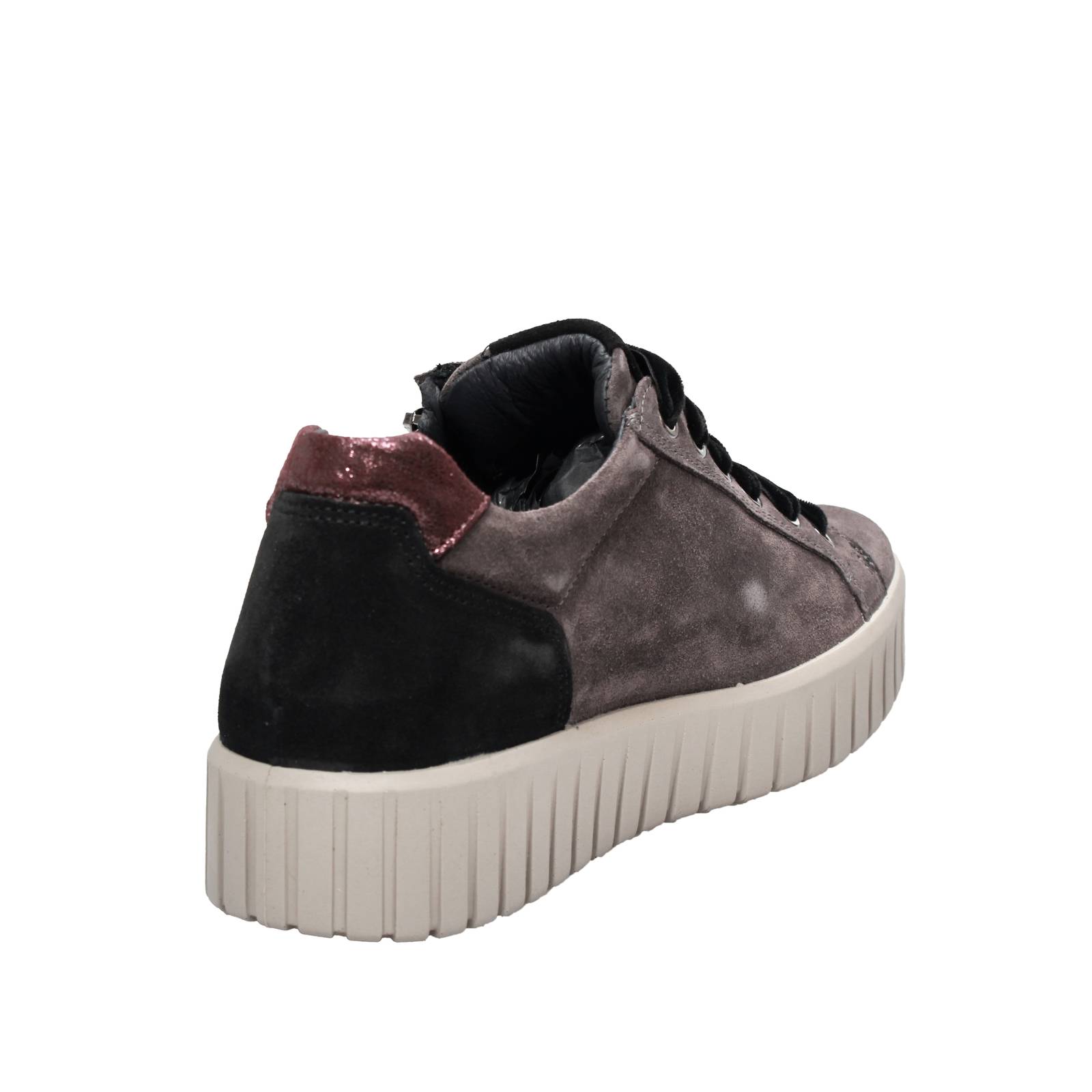 IGI &amp; CO Ares - Sneakers platform in Suede Donna grigio Foto 4