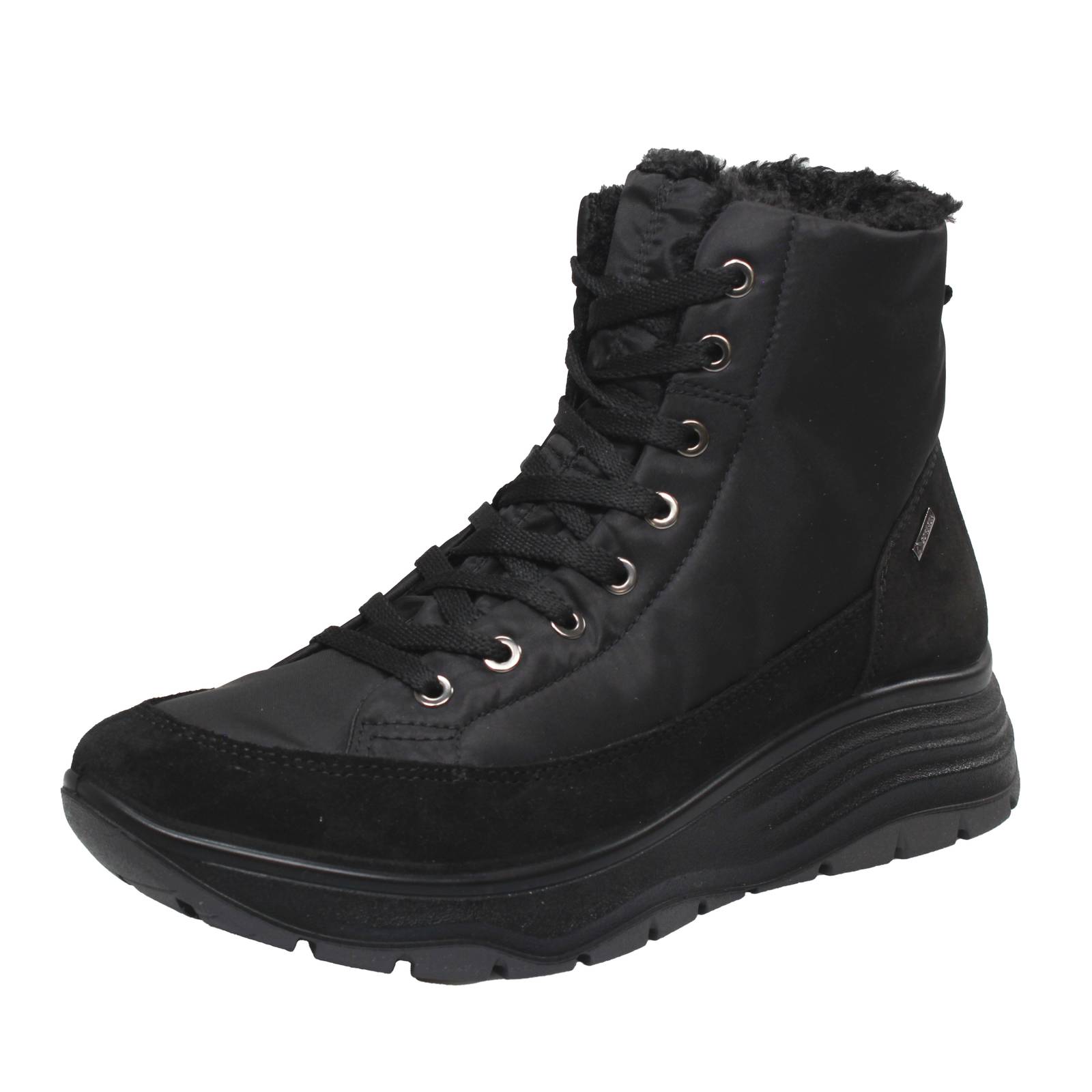 Igi - Co Kim Gtx - Schnrstiefeletten aus Wildleder und schwarzem Goretex - Damen Schuhe 24090₽