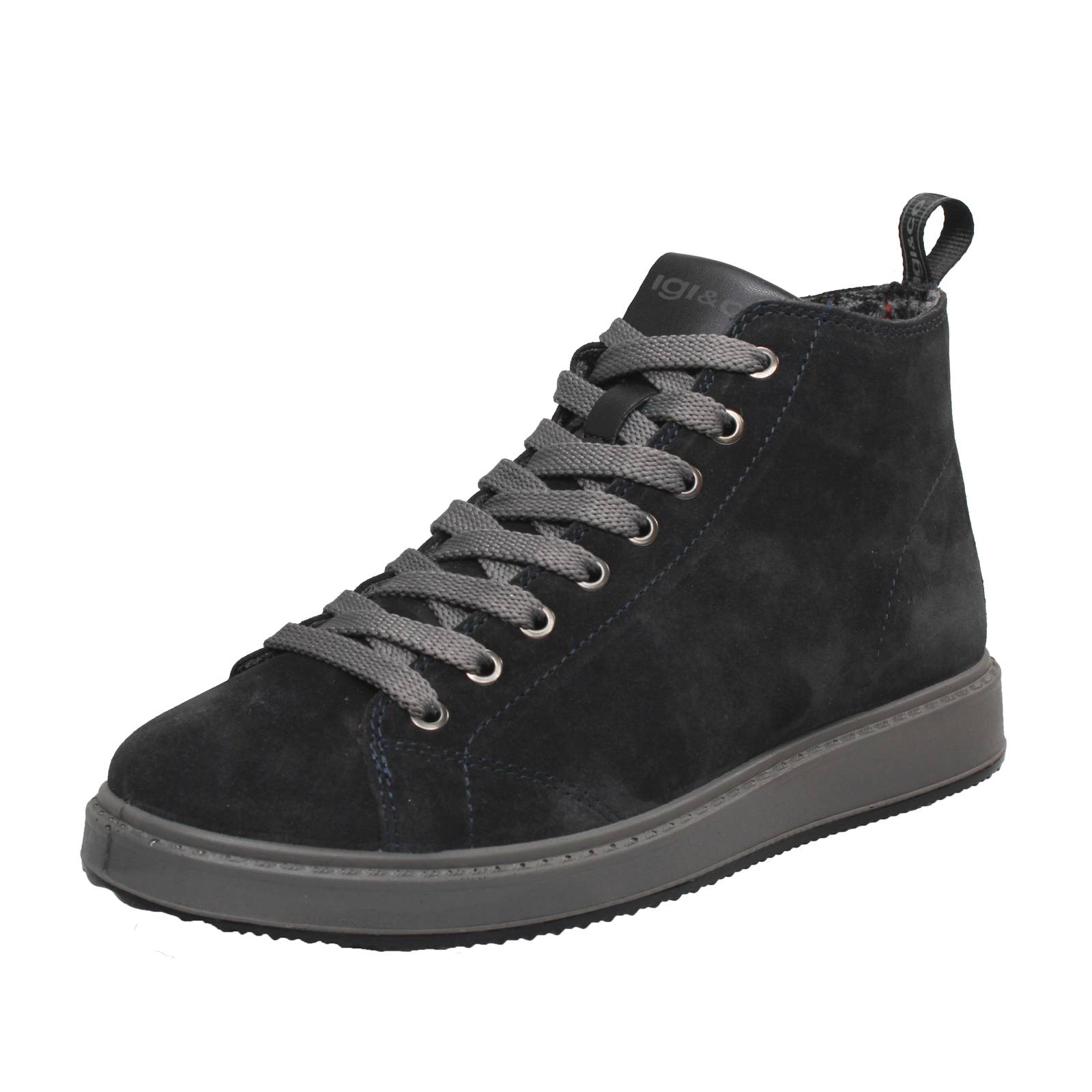 Igi - Co Santiago - Hohe blaue Wildleder Sneaker - Herren Schuhe Sneaker 15590₽