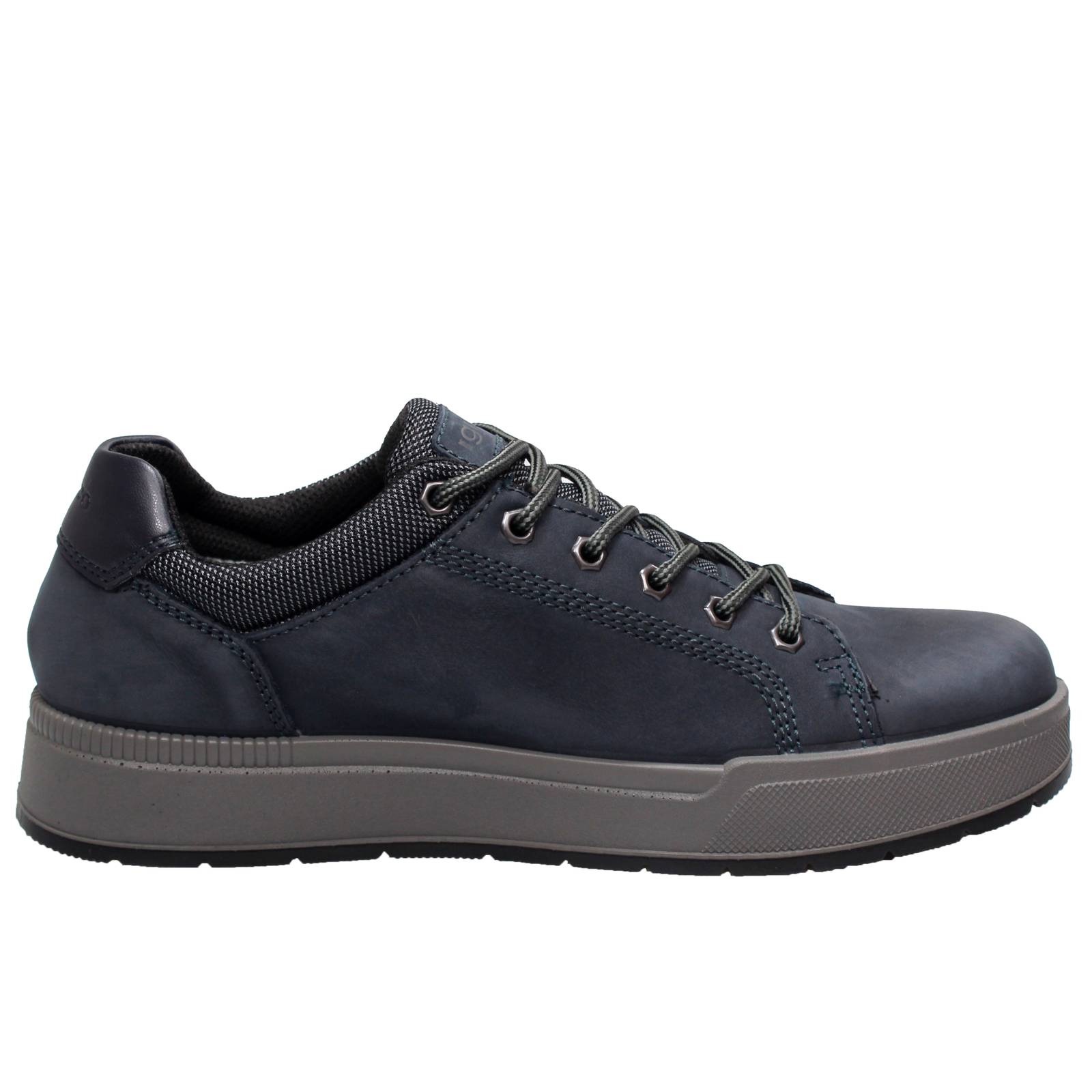 IGI &amp; CO Enea GTX - Leather and GoreTex Sneakers Man blue Photo 2