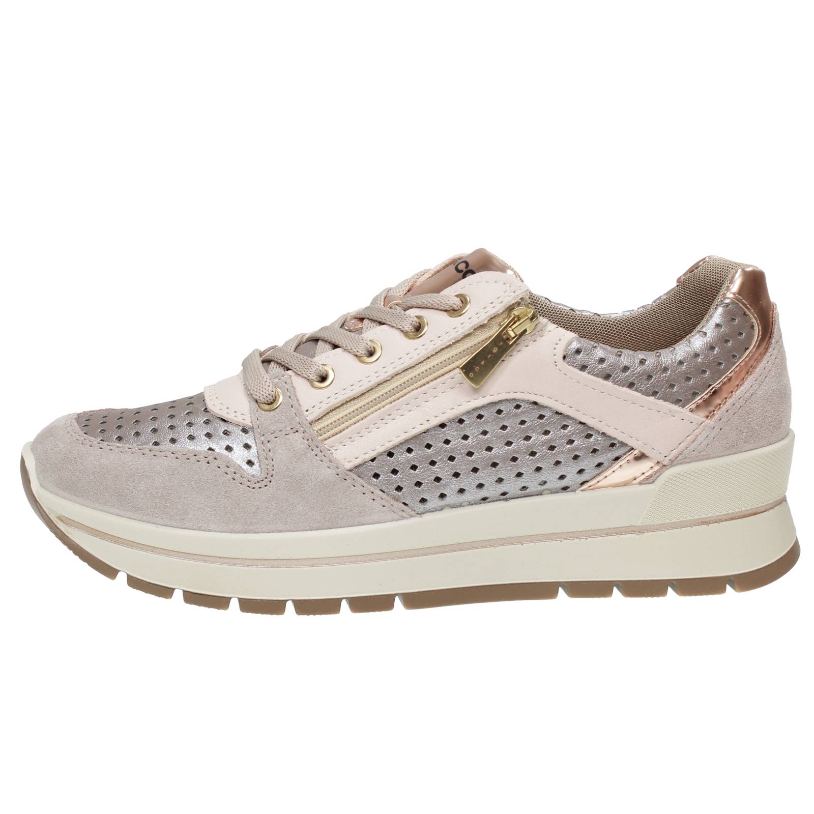 IGI &amp; CO Anika - Sneakers in Pelle con Memory Foam Donna sabbia Foto 3