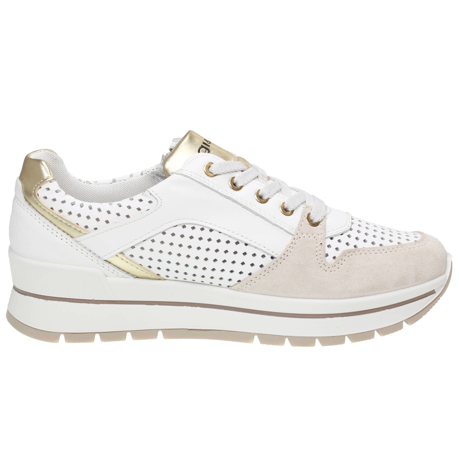 IGI &amp; CO Anika - Sneakers in Pelle con Memory Foam Donna beige Foto 2