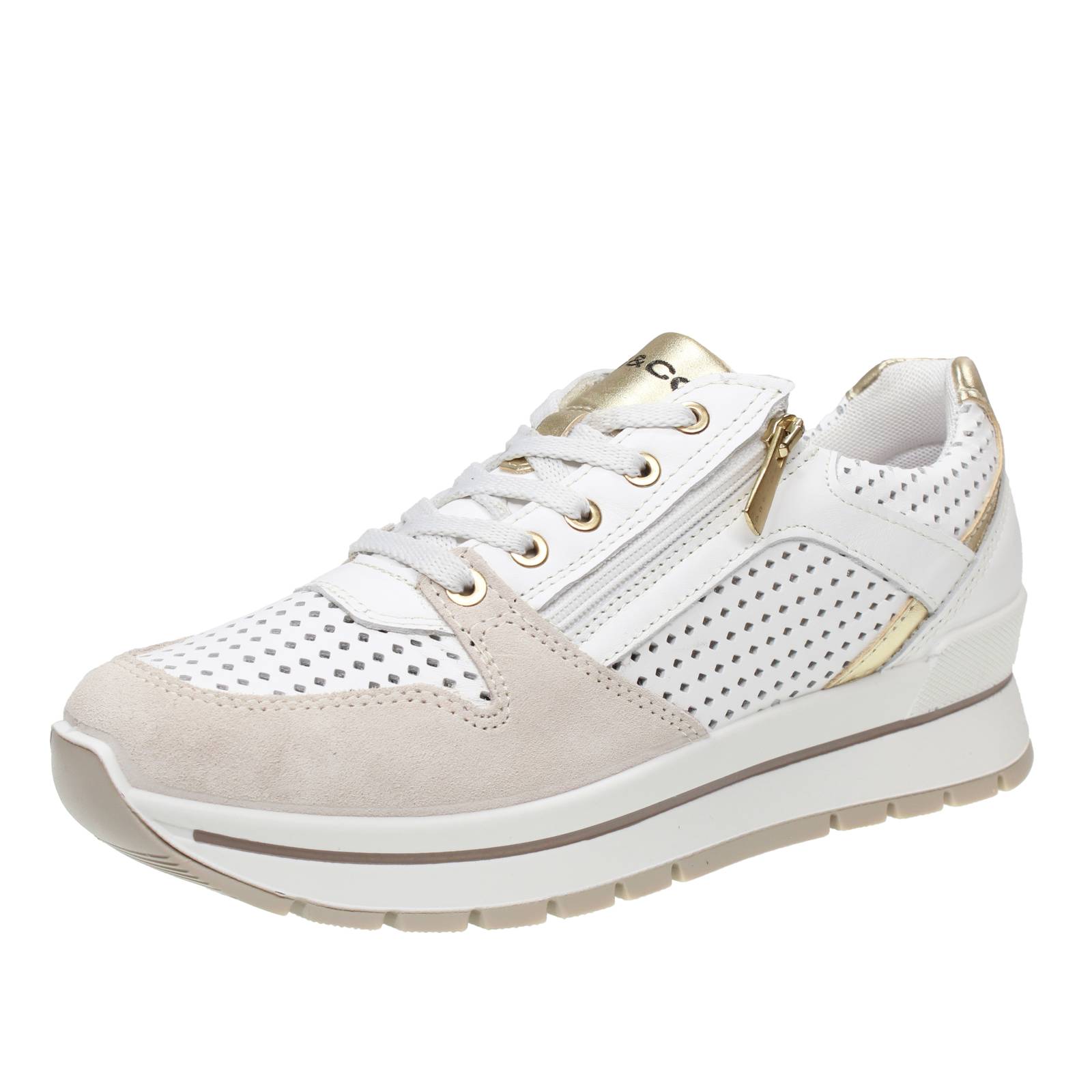 Igi - Co Anika - Leder Sneaker mit Memory Foam beige - Damen Schuhe Sneaker 17290₽