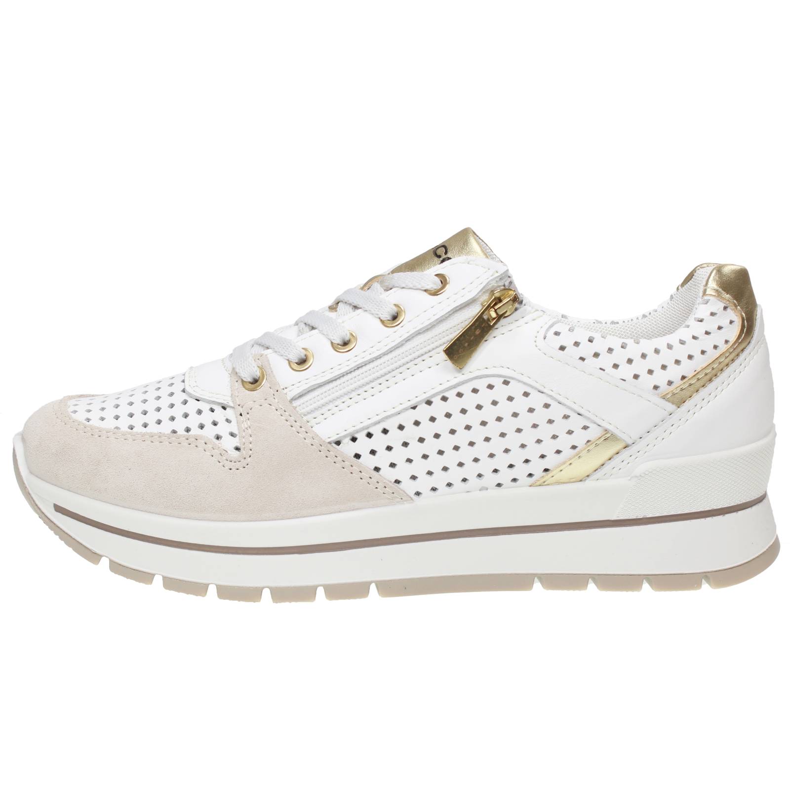 IGI &amp; CO Anika - Sneakers in Pelle con Memory Foam Donna beige Foto 3