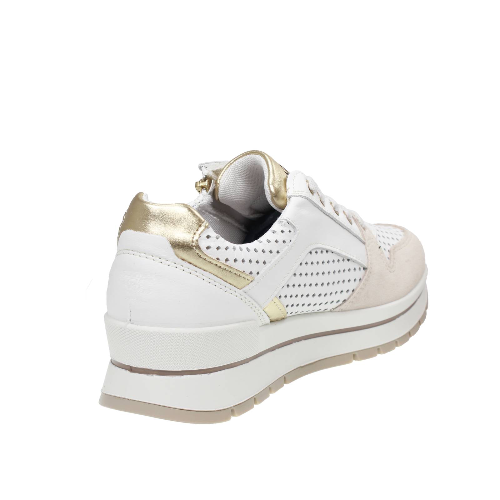 IGI &amp; CO Anika - Sneakers in Pelle con Memory Foam Donna beige Foto 4