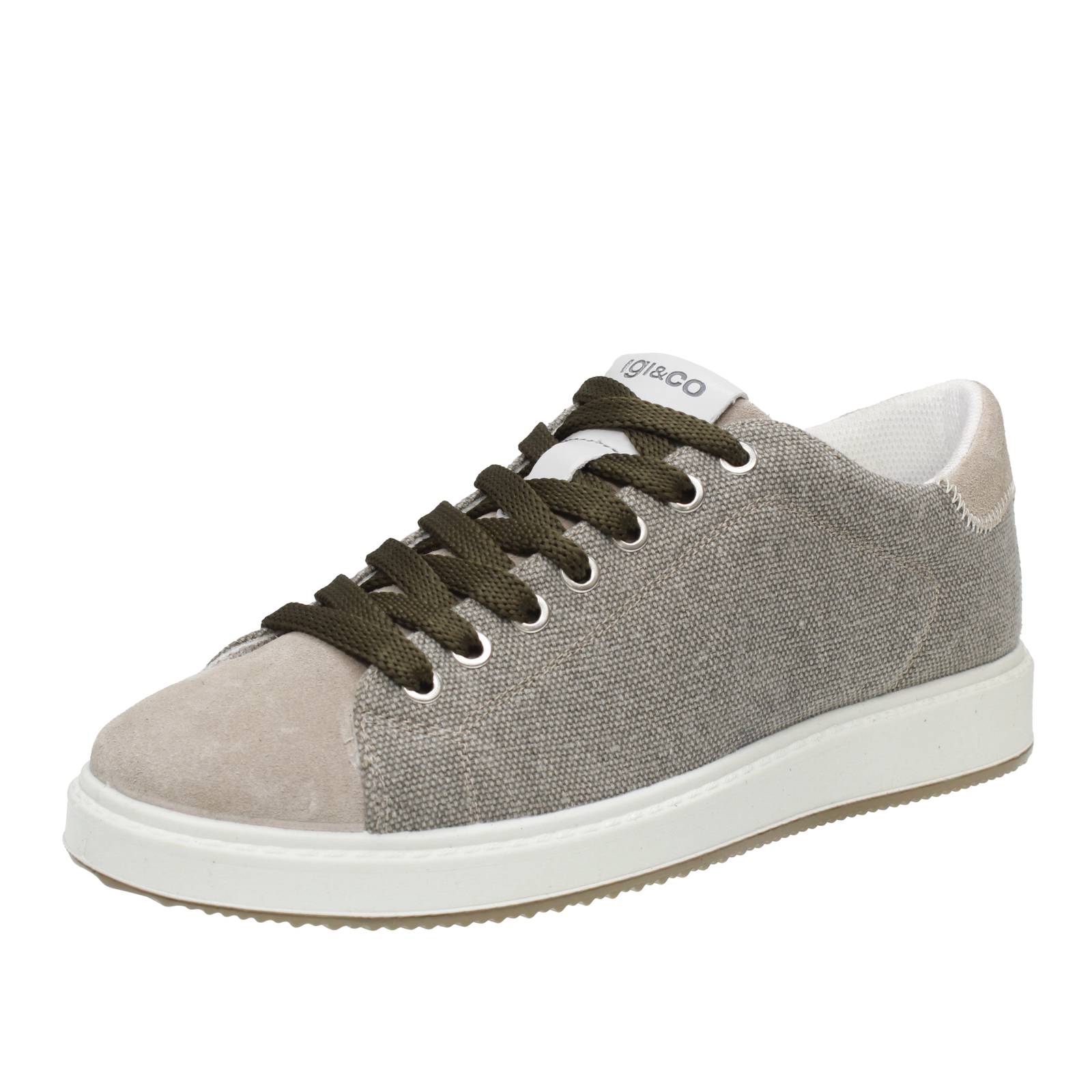 IGI & CO Santiago - Niedrige Sneakers aus Stoff und Wildleder Herren sandfarben