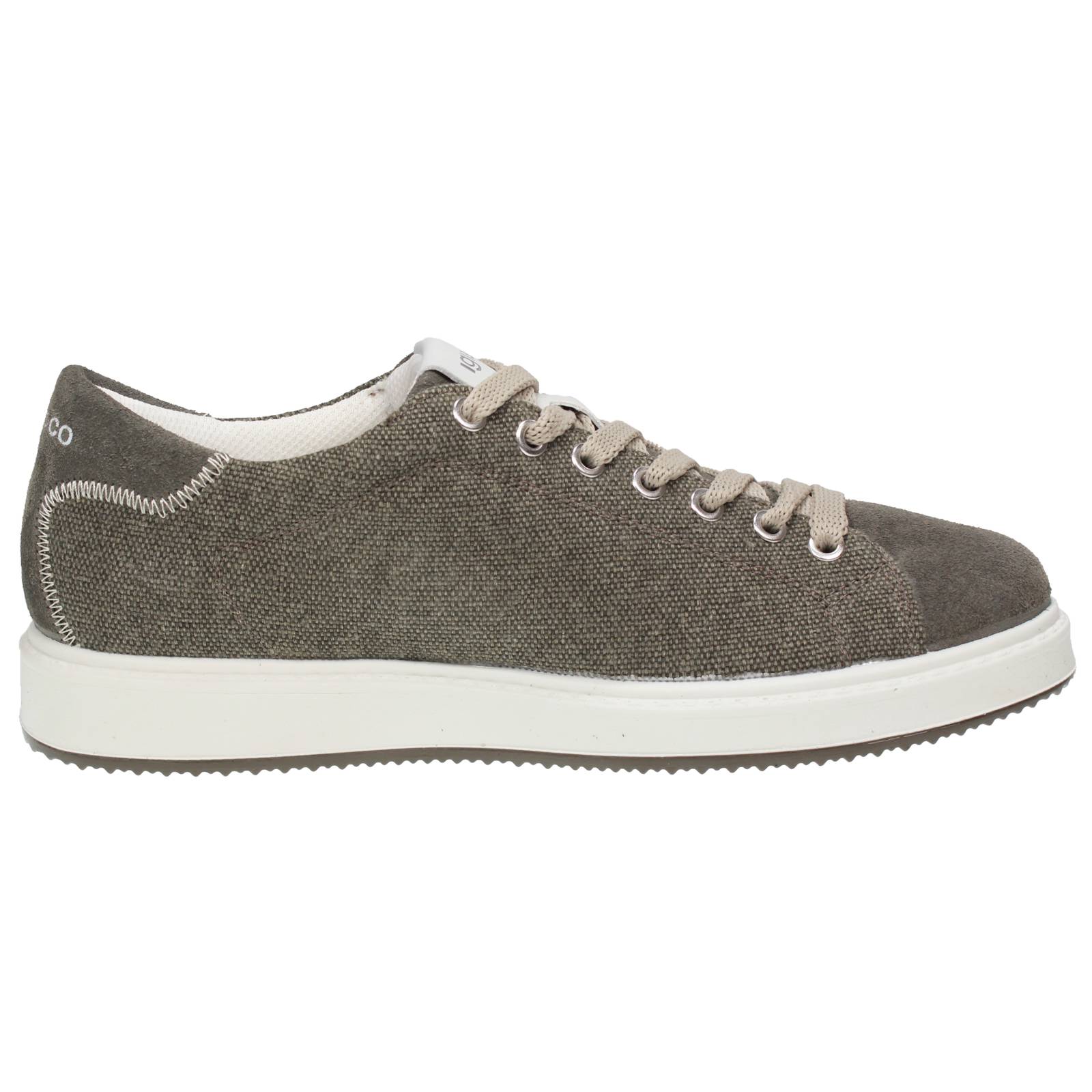IGI &amp; CO Santiago - Sneakers basses en tissu et daim Homme vert Photo 2