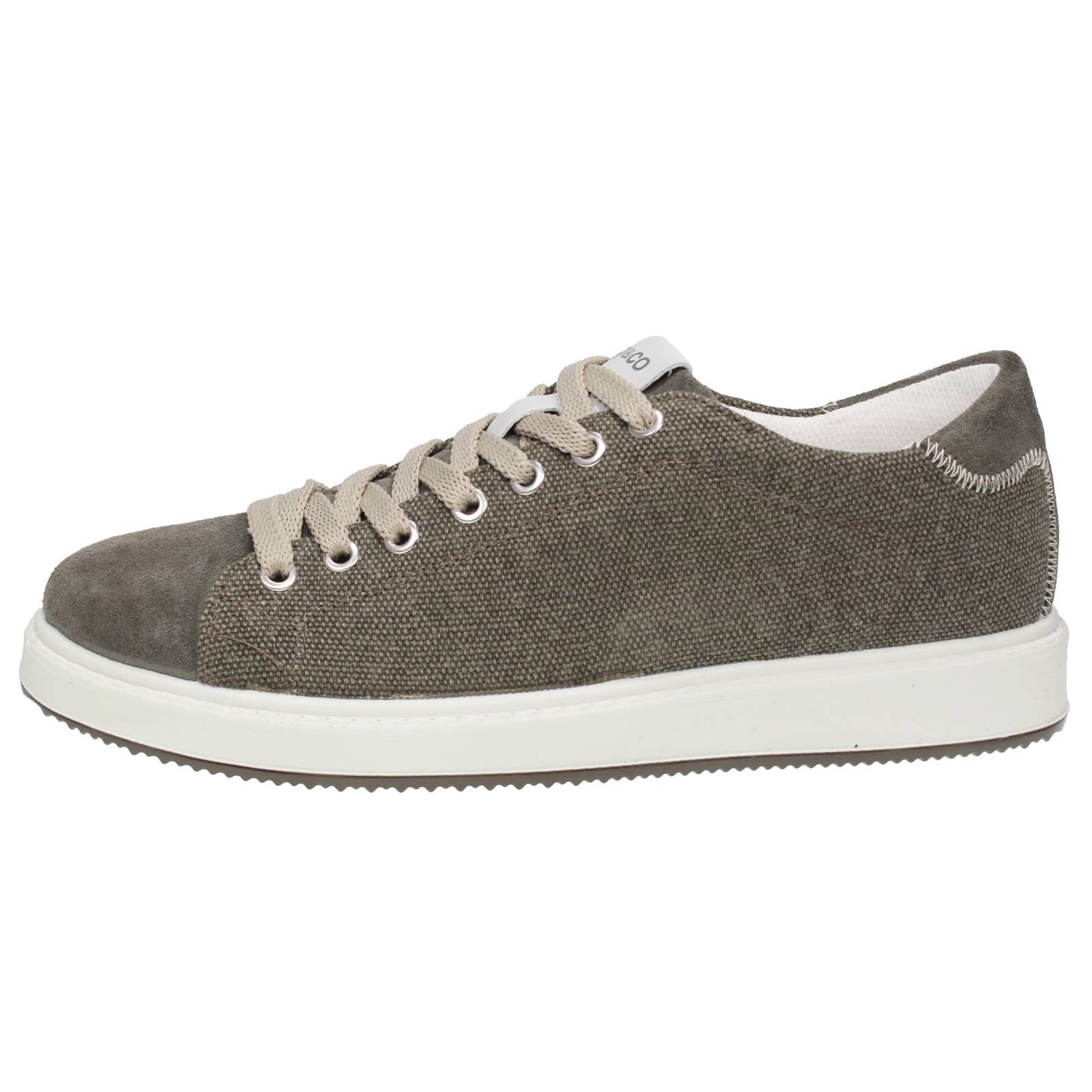 IGI &amp; CO Santiago - Sneakers basses en tissu et daim Homme vert Photo 3