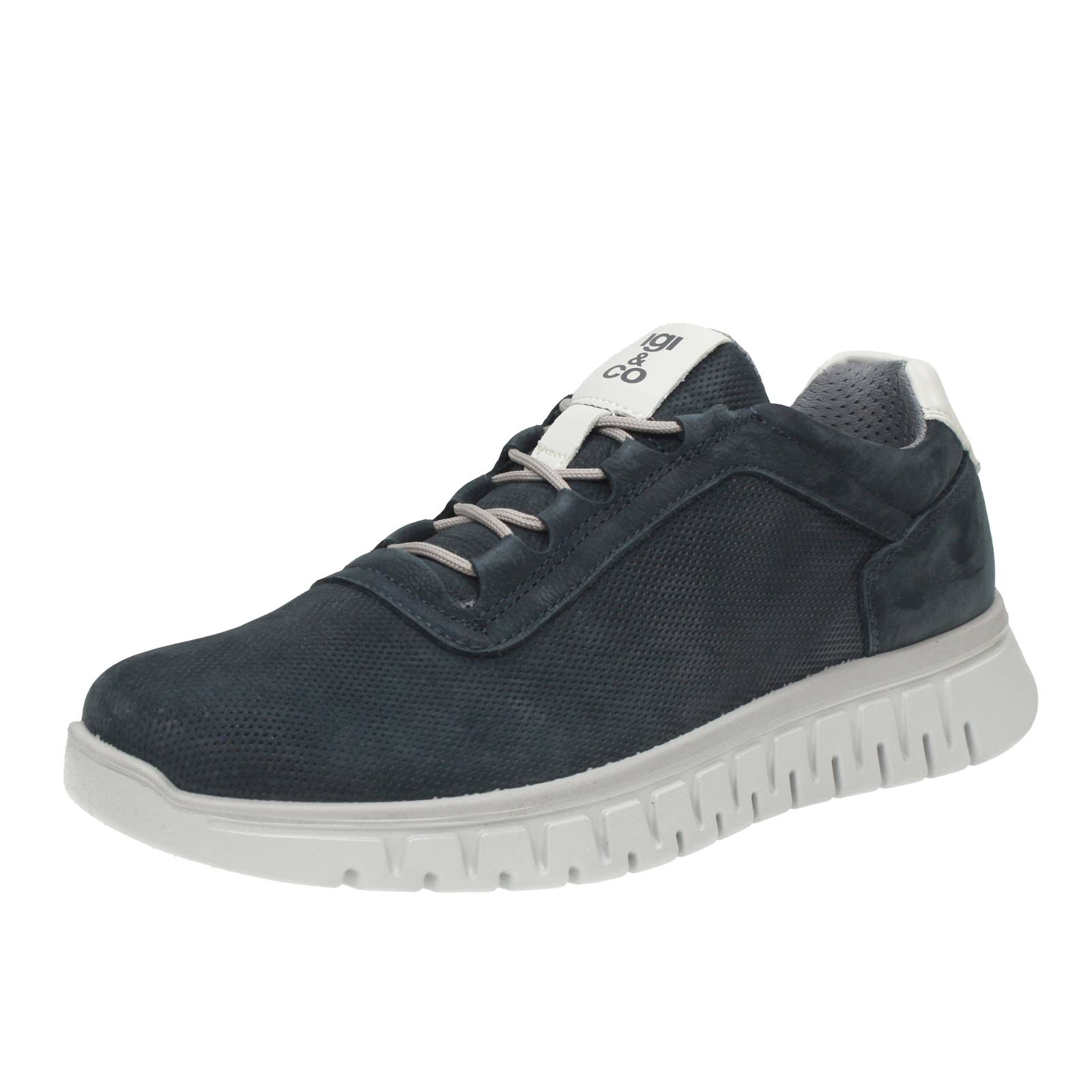 Igi - Co Edo - Leder Sneaker mit Memory Foam blau - Herren Schuhe Sneaker
