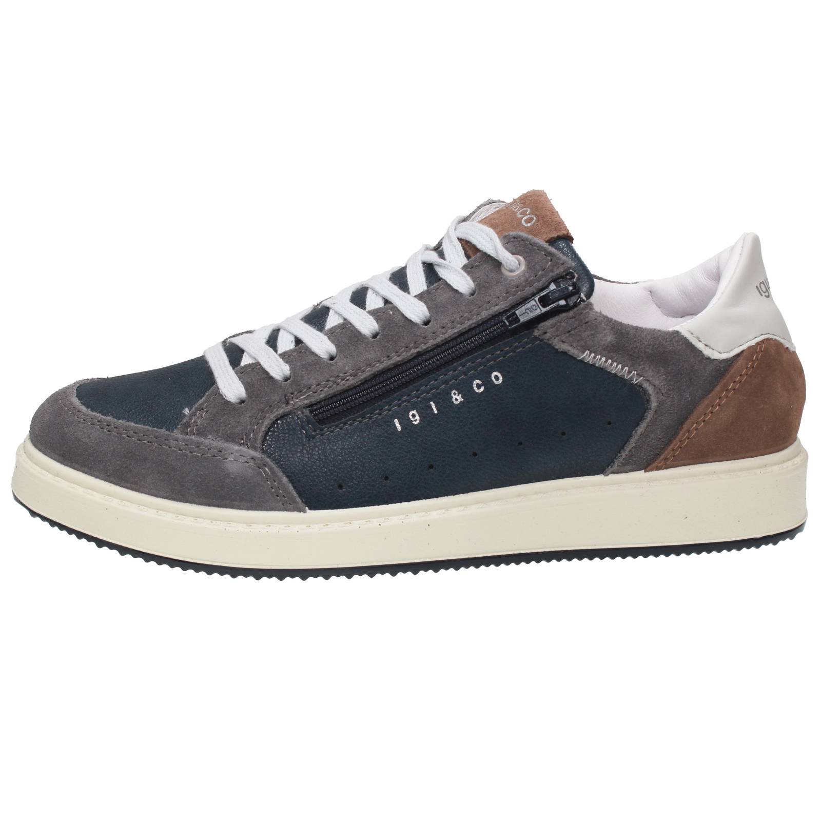 IGI &amp; CO Santiago - Sneakers en daim avec fermeture éclair Homme gris Photo 3