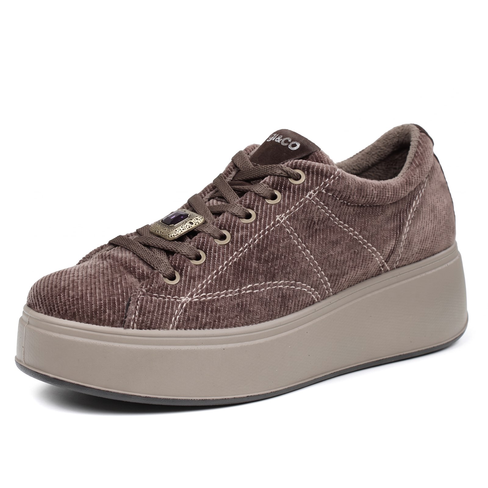 IGI & CO Ally - Sneakers à semelle compensée Femme marron