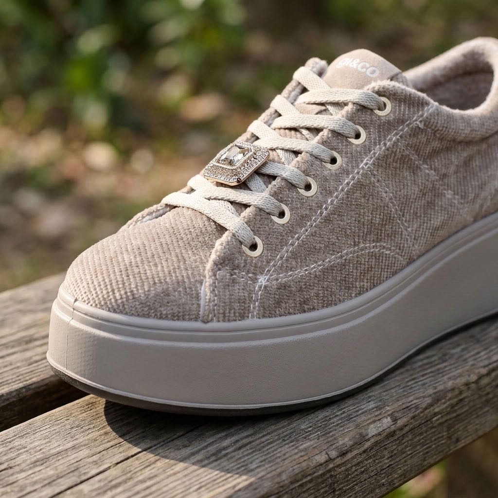 IGI &amp; CO Ally - Sneakers à semelle compensée Femme sable Photo 5