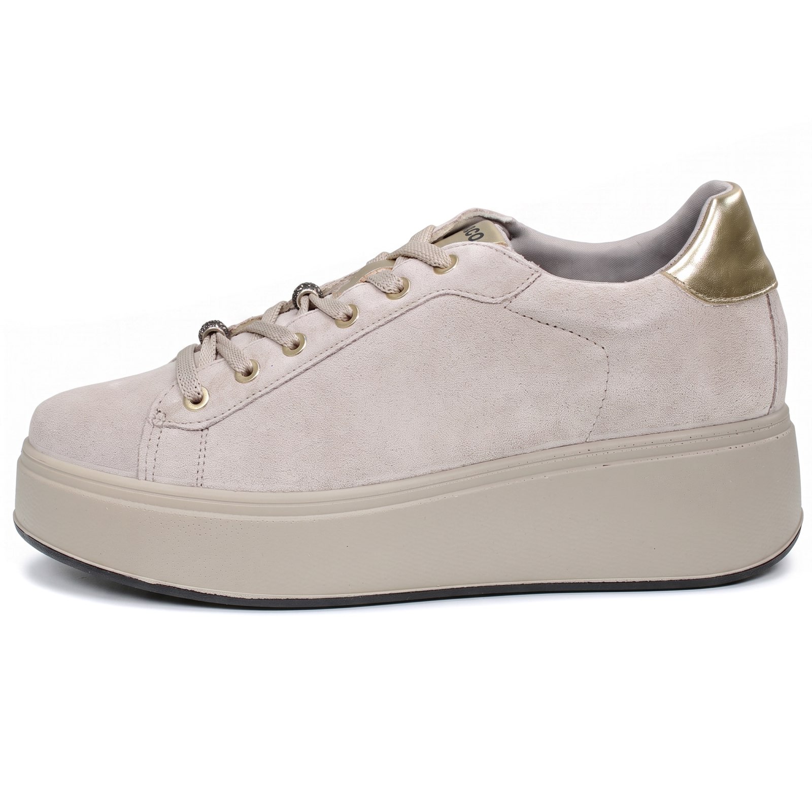 IGI &amp; CO Ally - Sneakers en daim à talon compensé Femme sable Photo 4