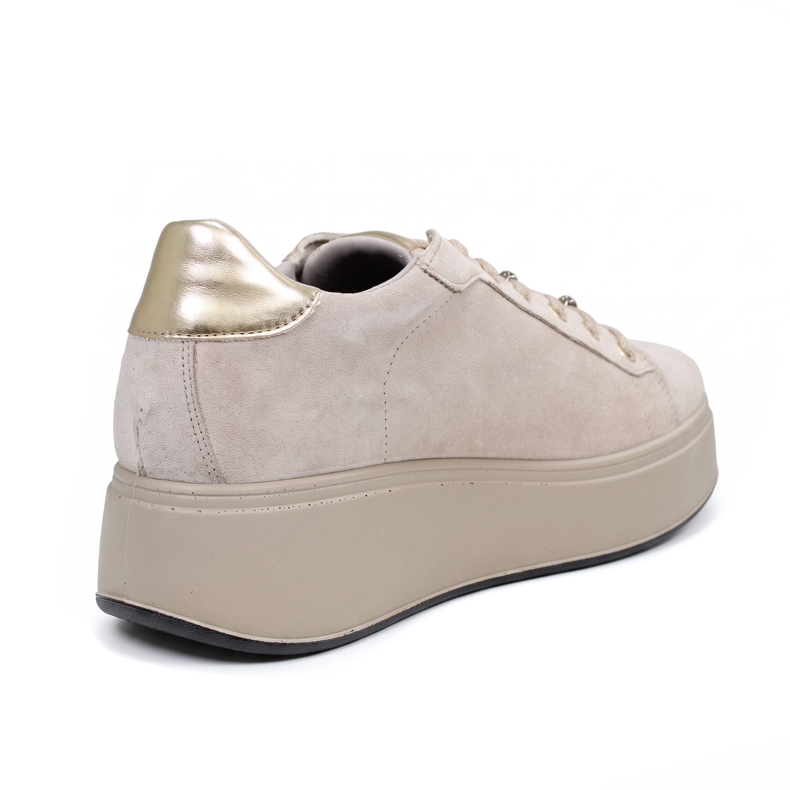 IGI &amp; CO Ally - Sneakers en daim à talon compensé Femme sable Photo 6