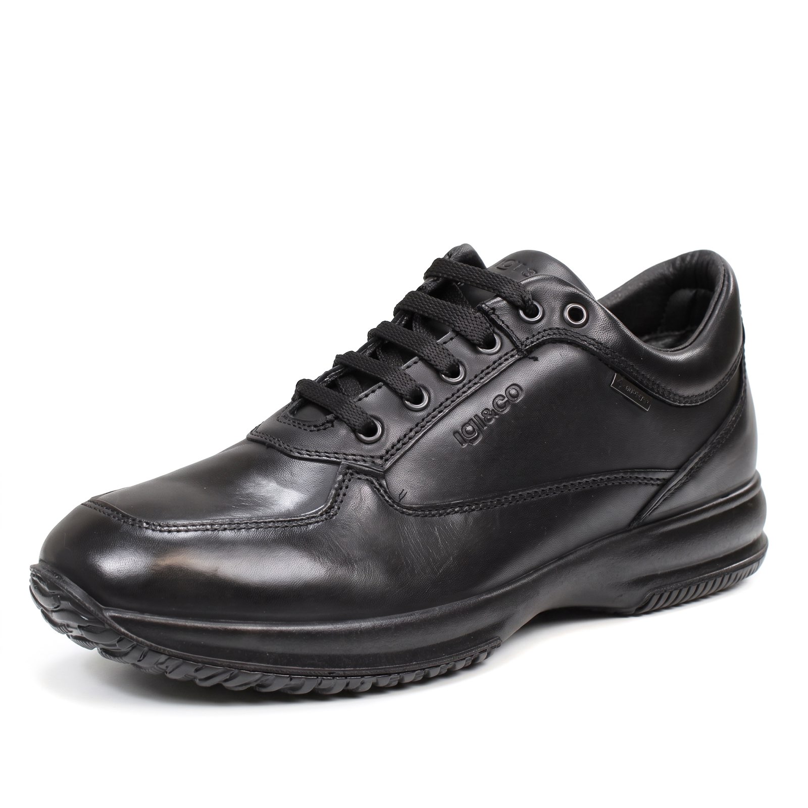 IGI & CO Time GTX - Sneakers en cuir et Gore-Tex Homme noir