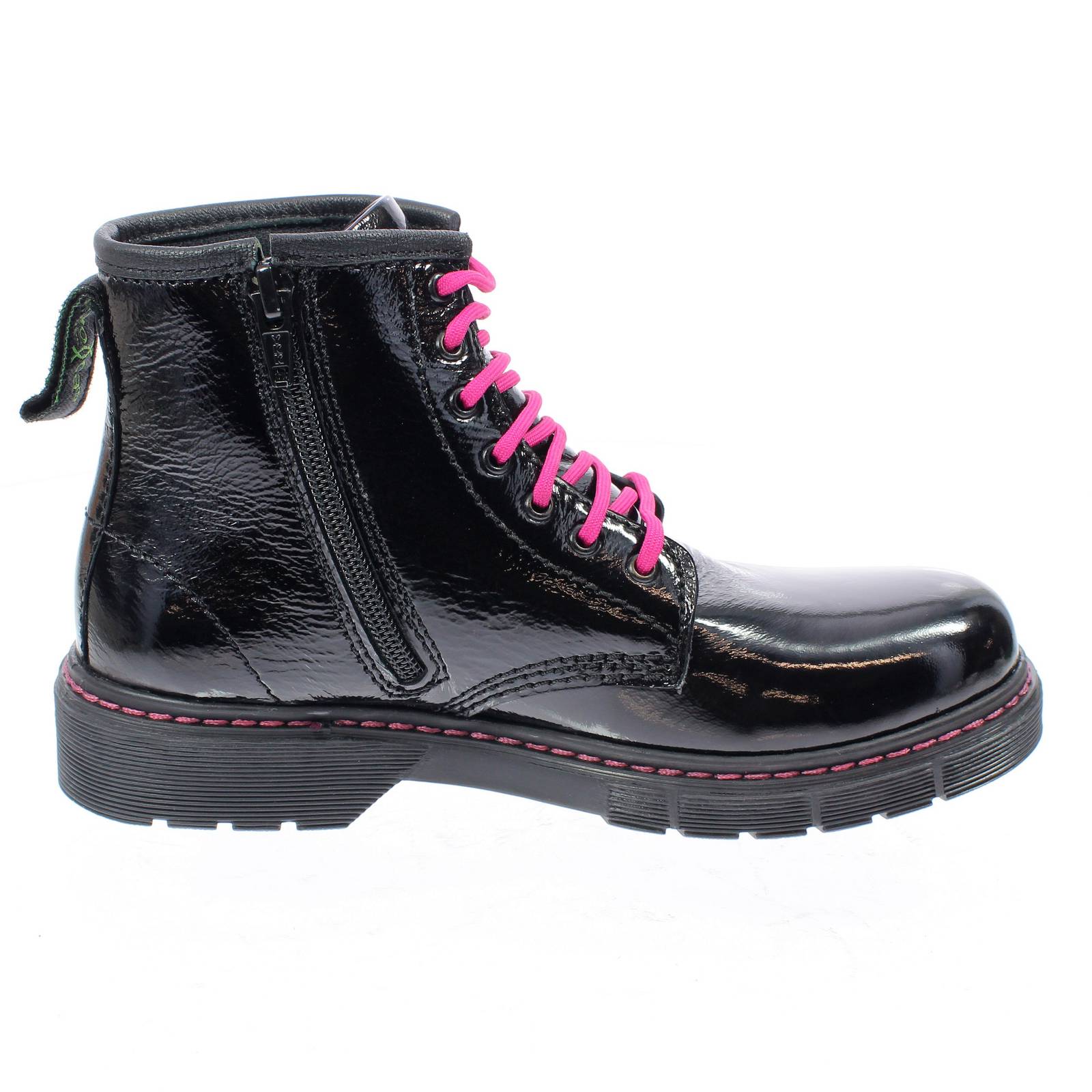 Anfibi online rossi vernice