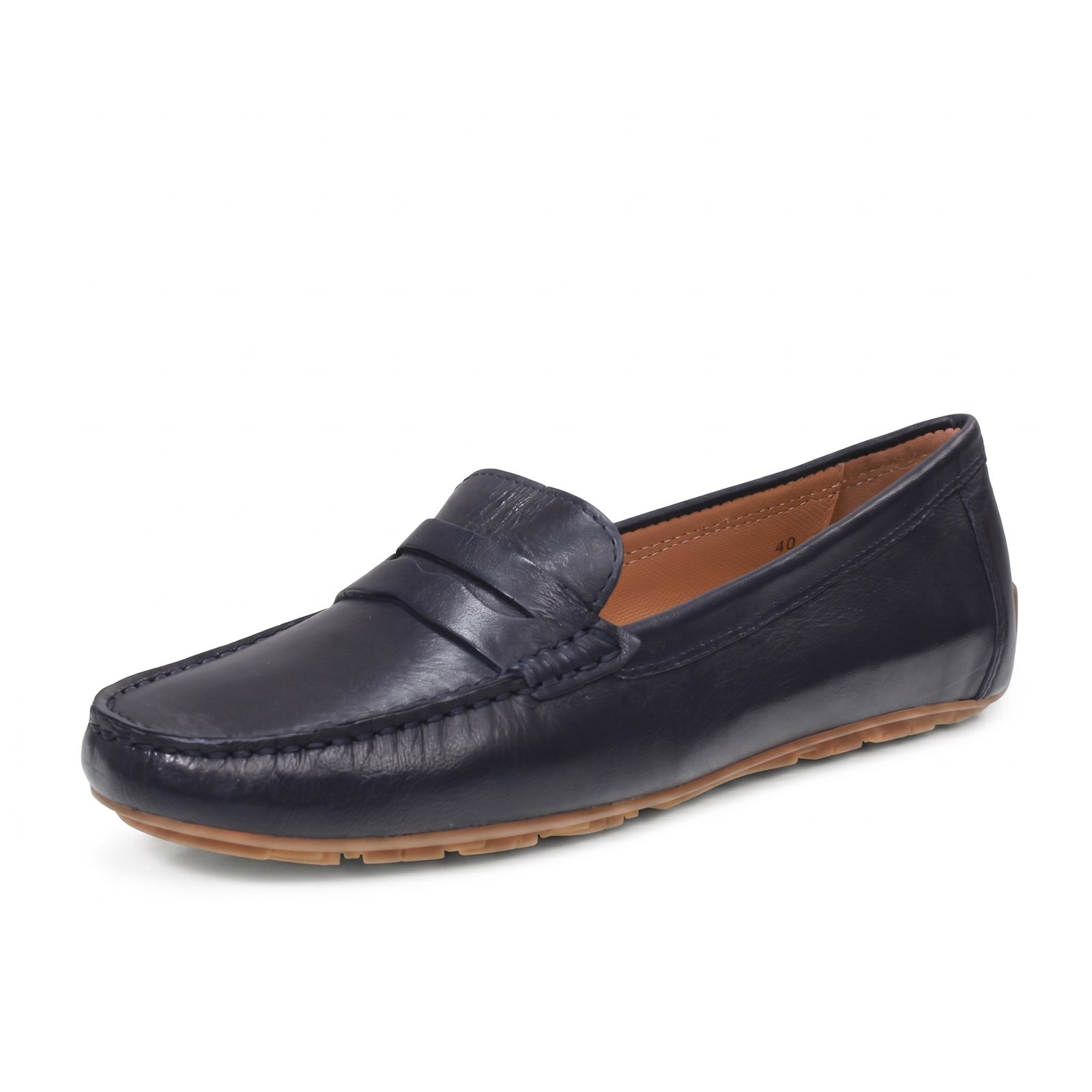 THE FLEXX Penny Loafer - Mocassins en cuir Femme bleu