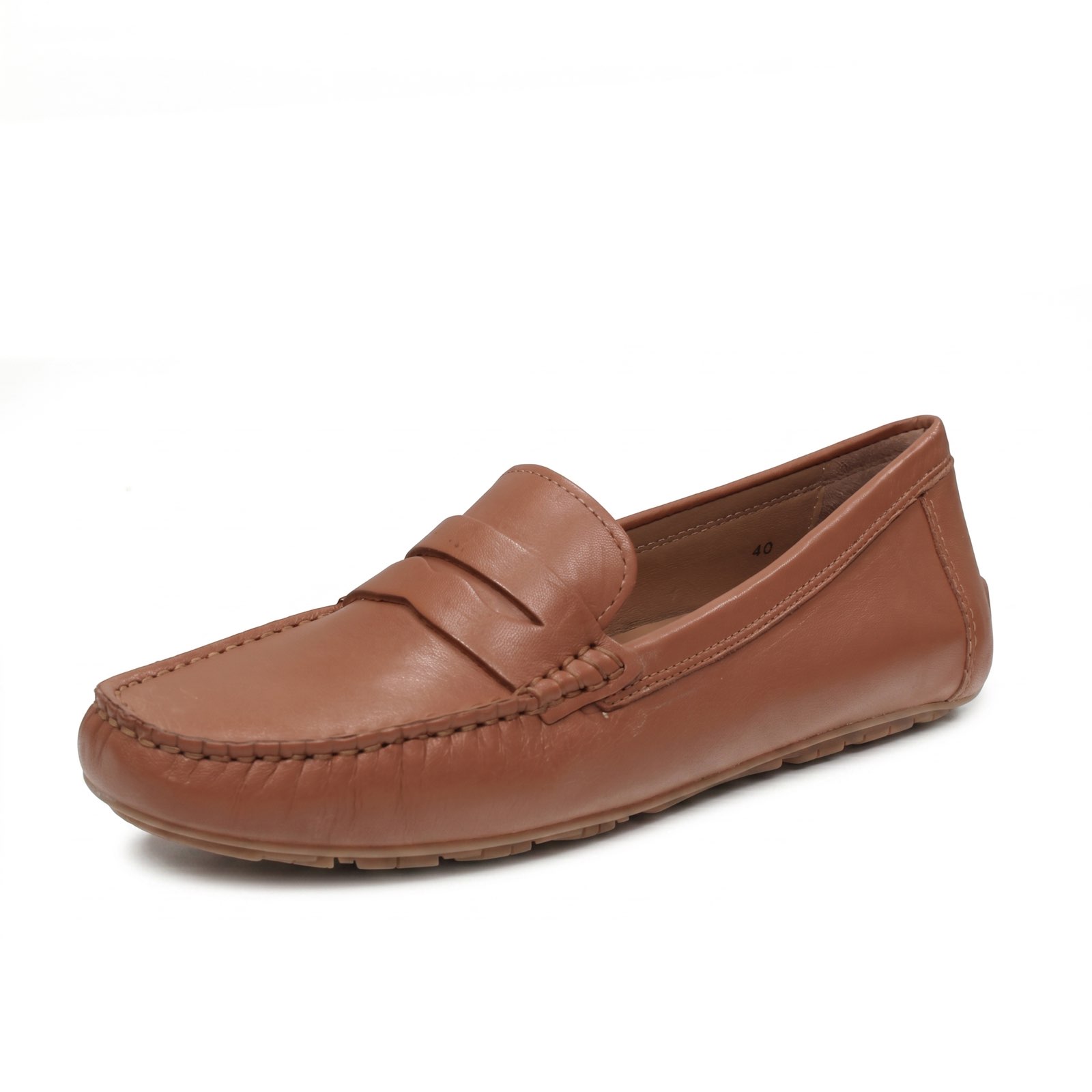 THE FLEXX Penny Loafer - Mocassins en cuir Femme marron