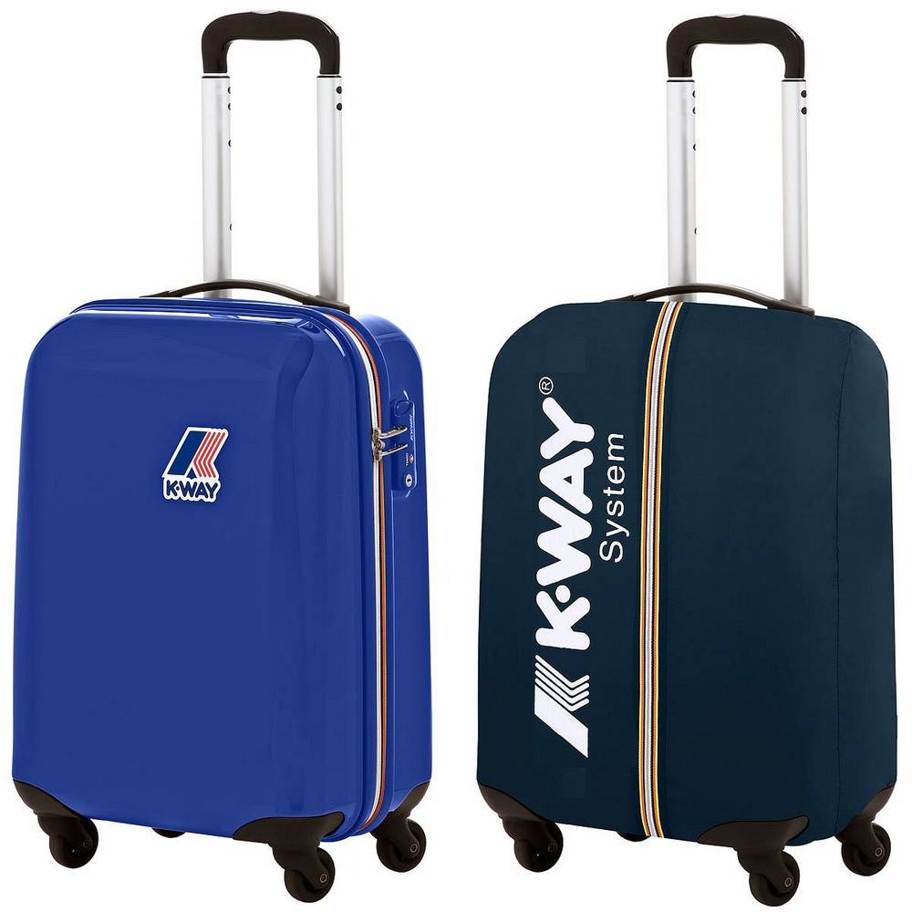 KWAY K-Way System Mini Trolley blu Trolley piccolo Valigie K00AUF0