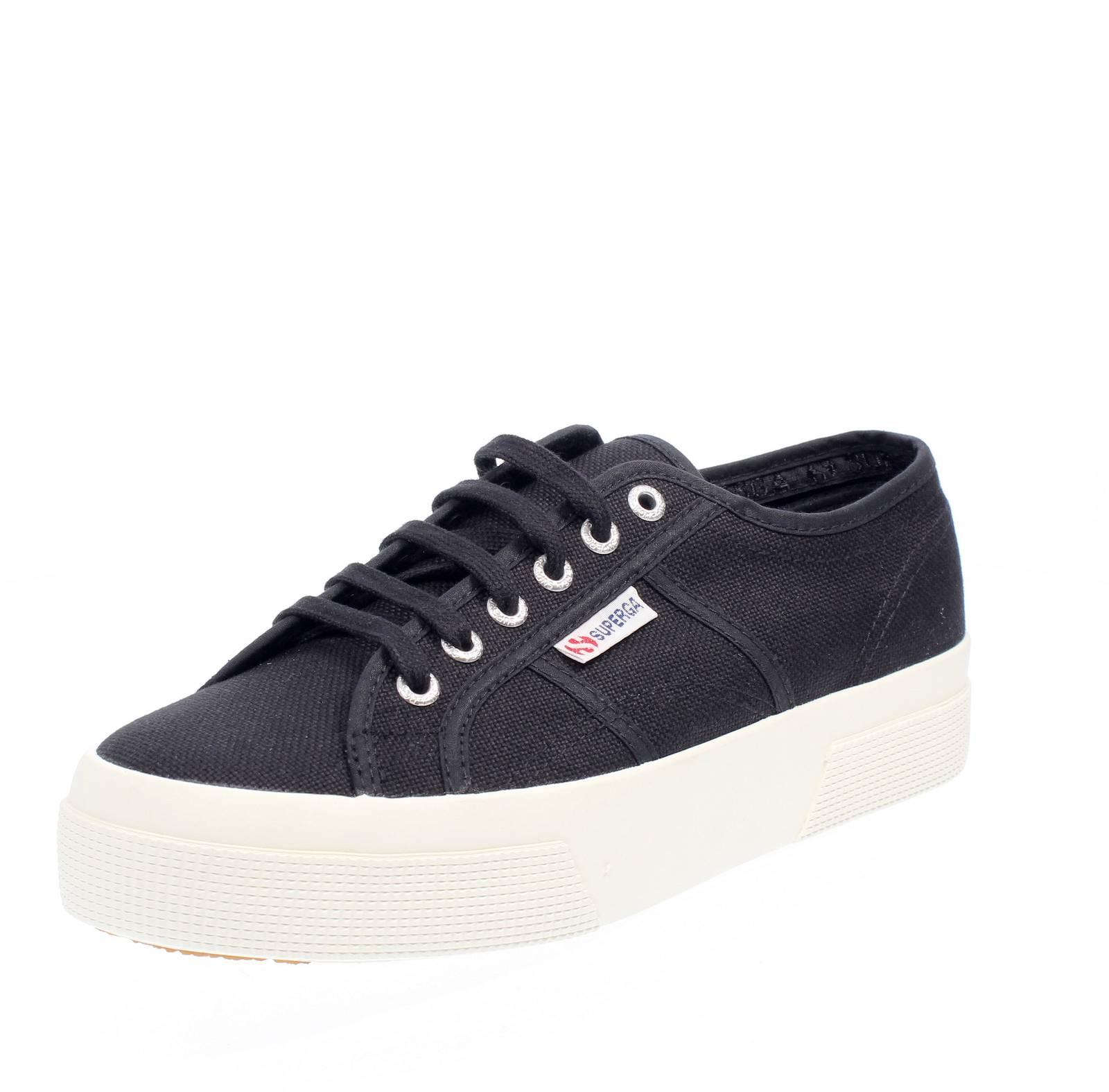 Кроссовки Superga 2740 на платформе Nero - Donna Scarpe в стиле спортивный шик