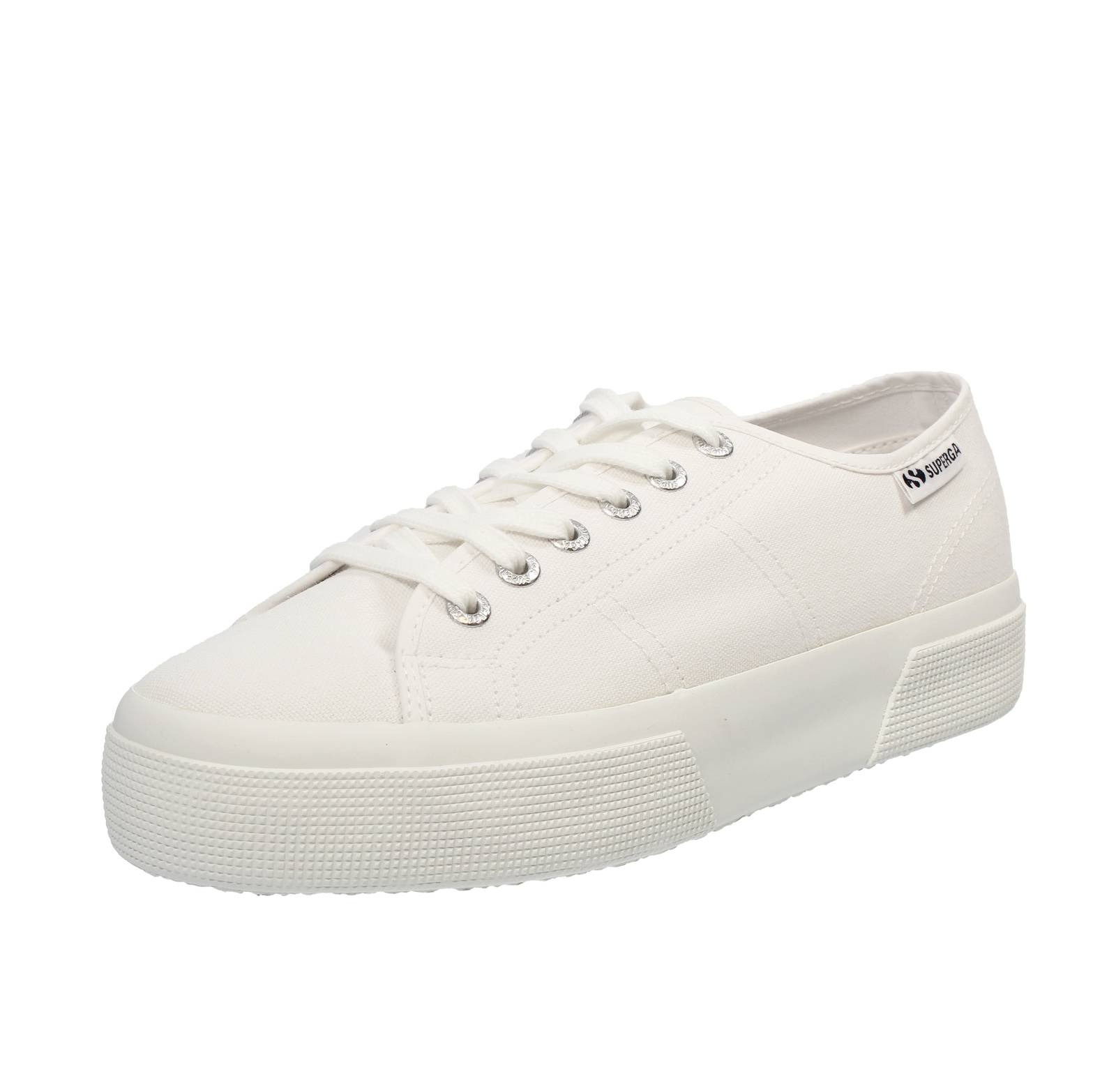 SUPERGA 3740 - Sneakers platform in tessuto Donna bianco